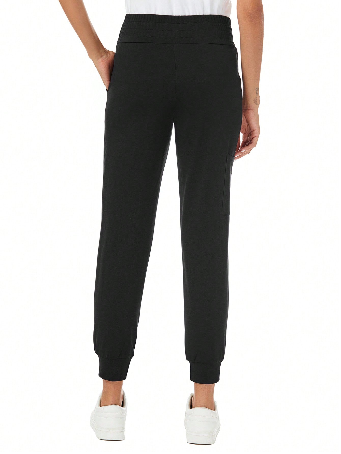 Versatile Solid Color Deep Pocket Scrub Pants for Professionals