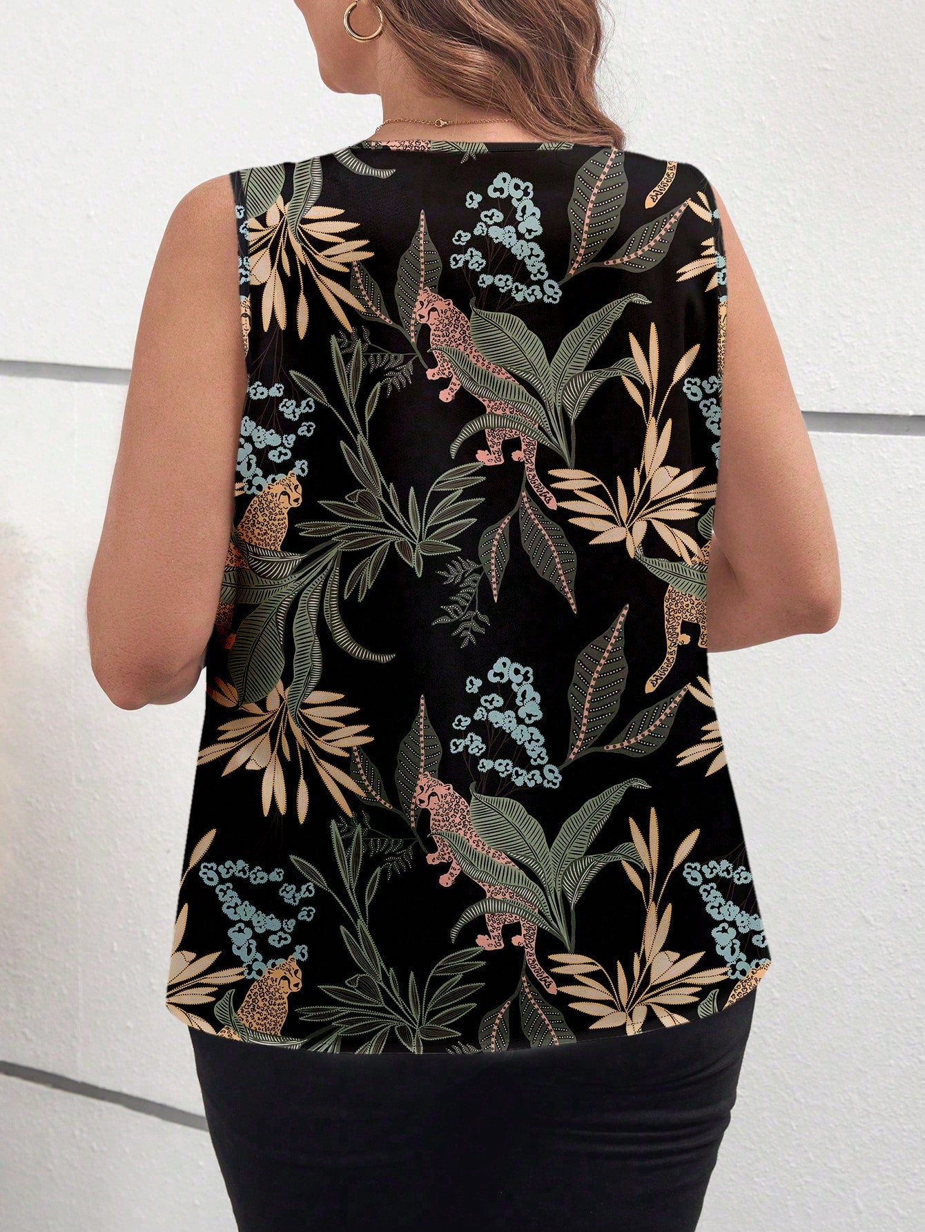 Elegant Plus Size Boho Floral Blouse for Women - Perfect for Summer