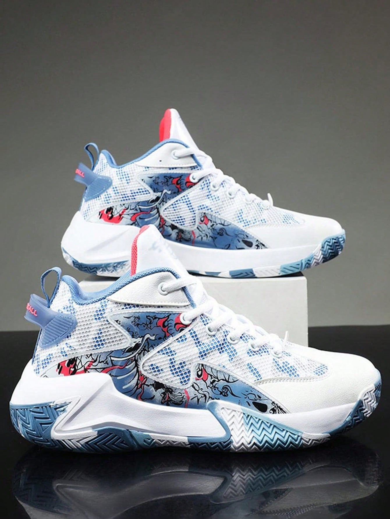 Men's Breathable Basketball Shoes: Comfortable Rubber Sole for Ultimate Performance Multicolor / EUR36 Multicolor / EUR37