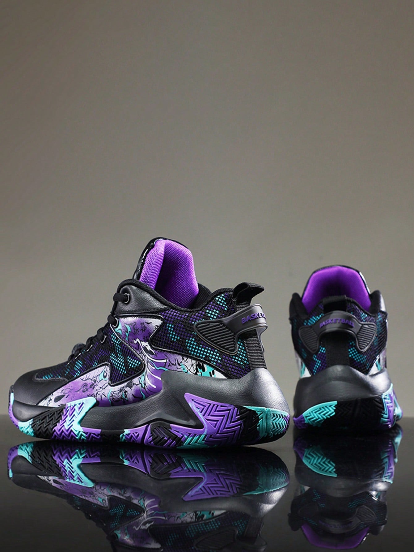 Men's Breathable Basketball Shoes: Comfortable Rubber Sole for Ultimate Performance Multicolor / EUR36 Multicolor / EUR37