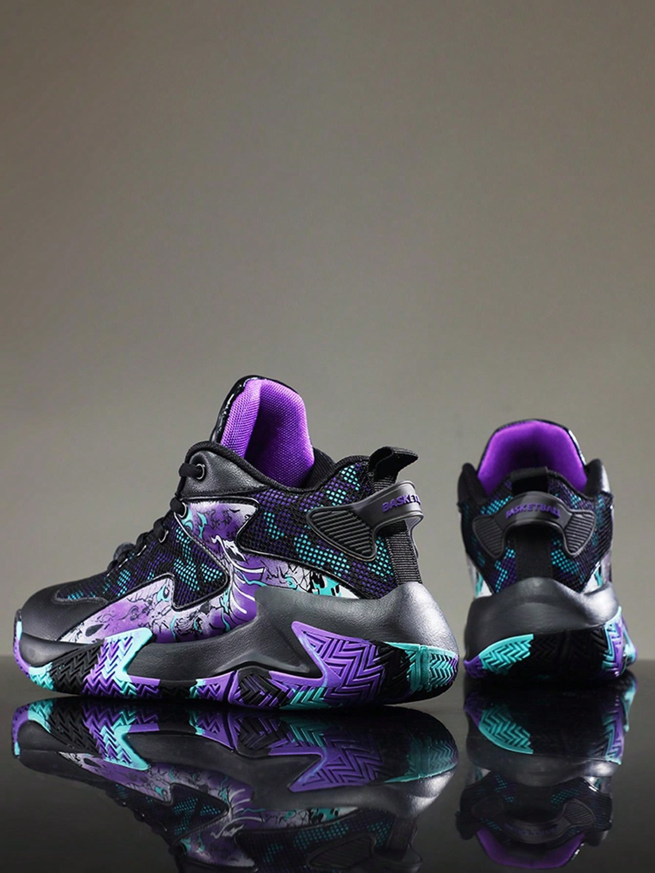 Men's Breathable Basketball Shoes: Comfortable Rubber Sole for Ultimate Performance Multicolor / EUR36 Multicolor / EUR37