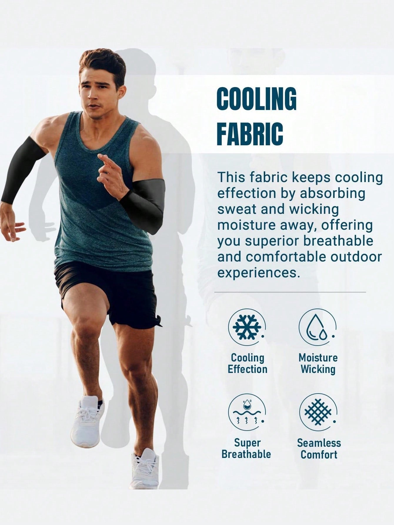 Ultimate Cooling Arm Sleeves: Tattoo Cover-Up & Sun Protection for Active Lifestyles one-size / Black one-size / Blue