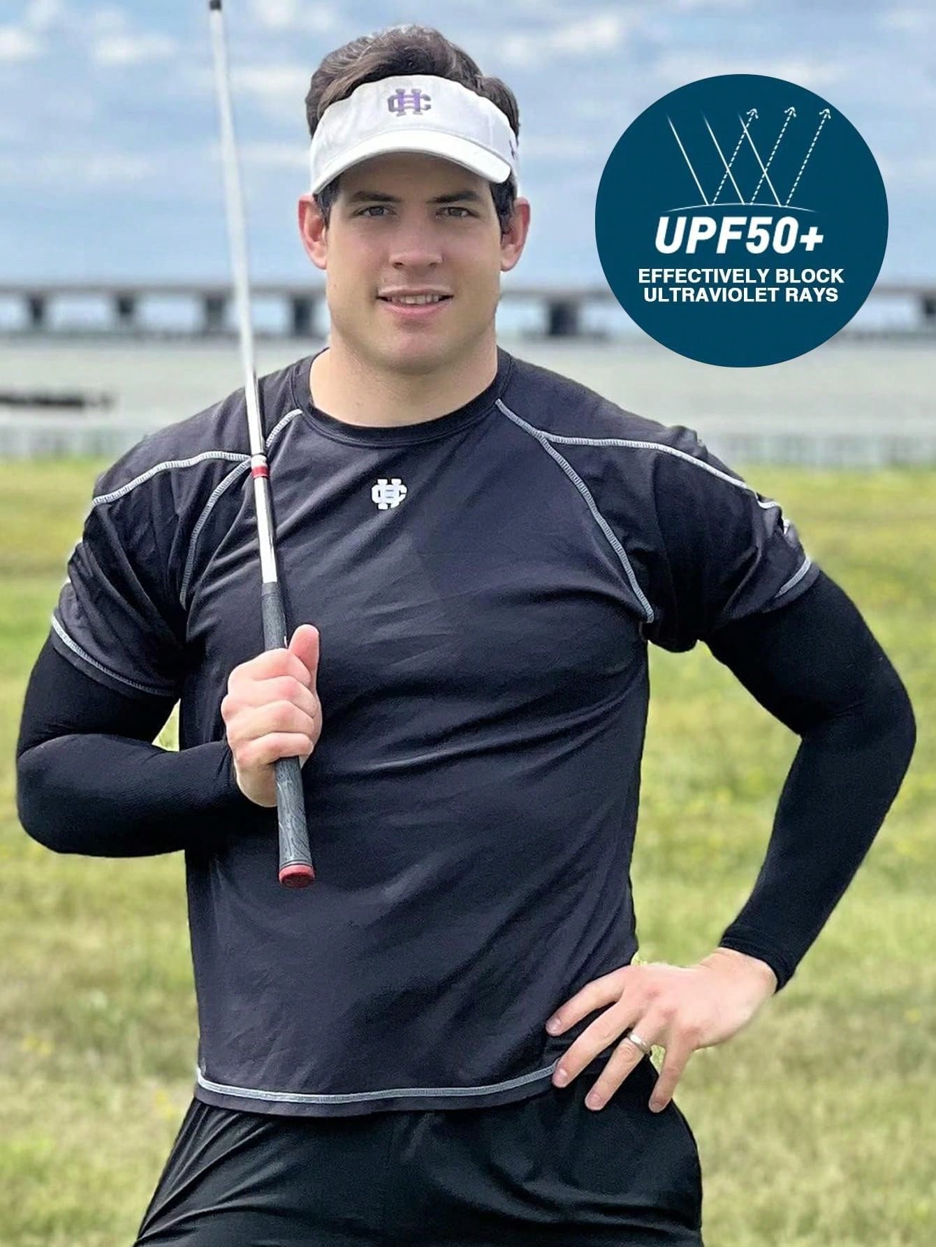 Ultimate Cooling Arm Sleeves: Tattoo Cover-Up & Sun Protection for Active Lifestyles one-size / Black one-size / Blue