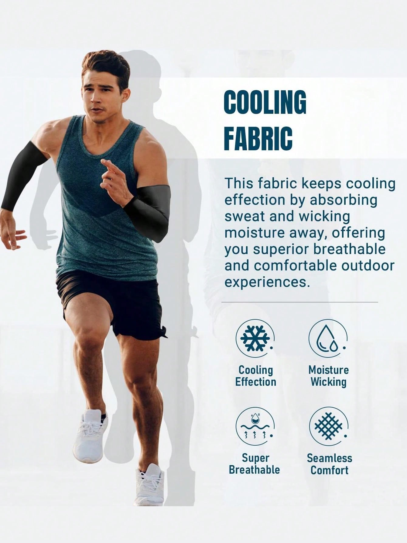 Ultimate Cooling Arm Sleeves: Tattoo Cover-Up & Sun Protection for Active Lifestyles one-size / Black one-size / Blue