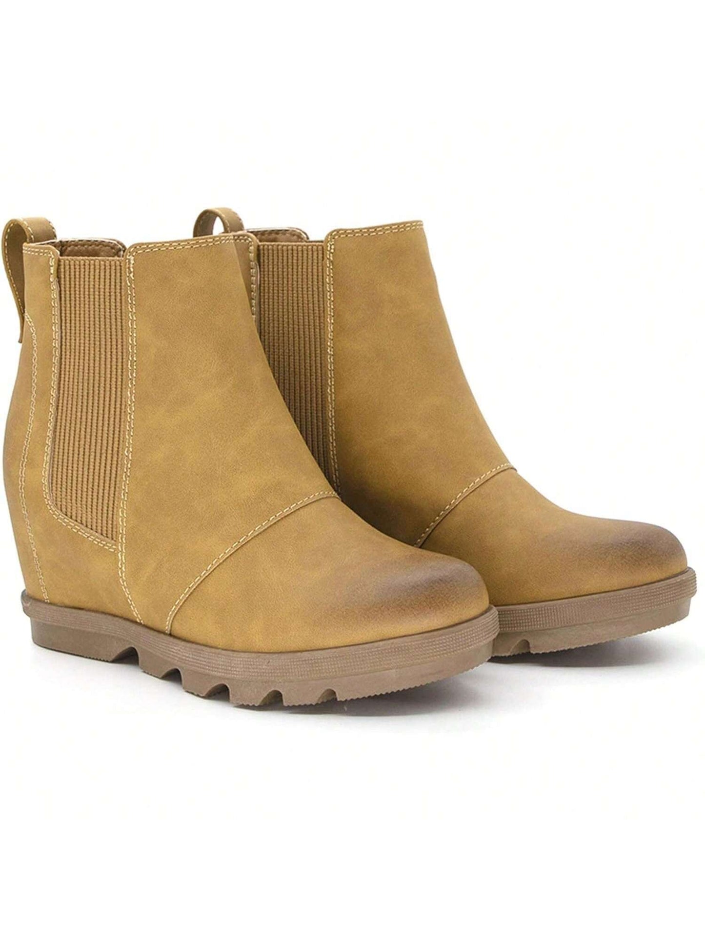 Chic & Comfy Women's Wedge Chelsea Boots - Elevate Your Style! Black / 7 Black / 7.5