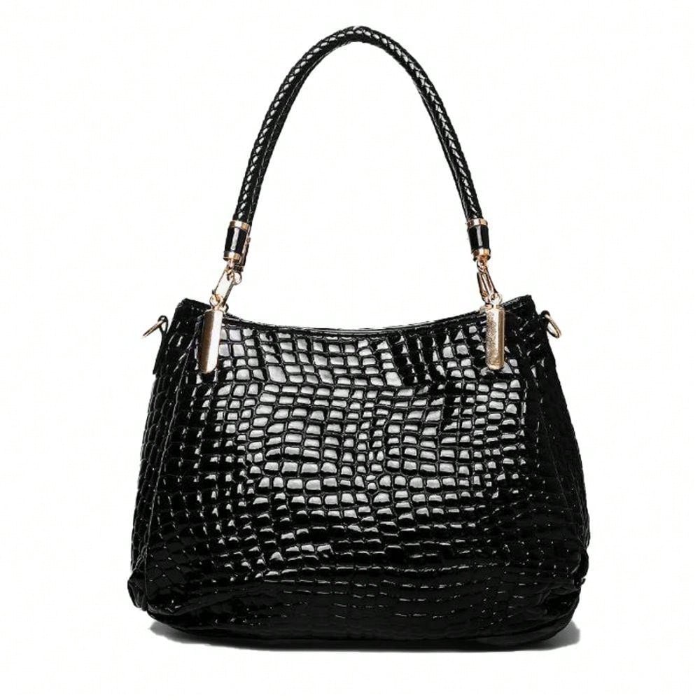 Vibrant Print Large Capacity Tote - Stylish Shoulder Bag for Daily Commute & Shopping