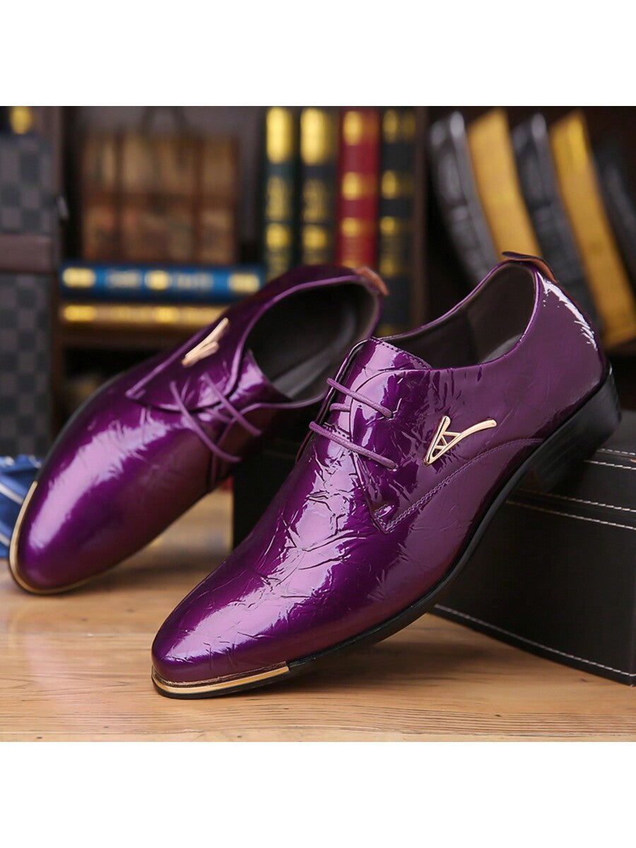 Elegant Pointed Toe Dress Shoes for Men - Perfect Blend of Style & Comfort Gold / CN40 Gold / CN41