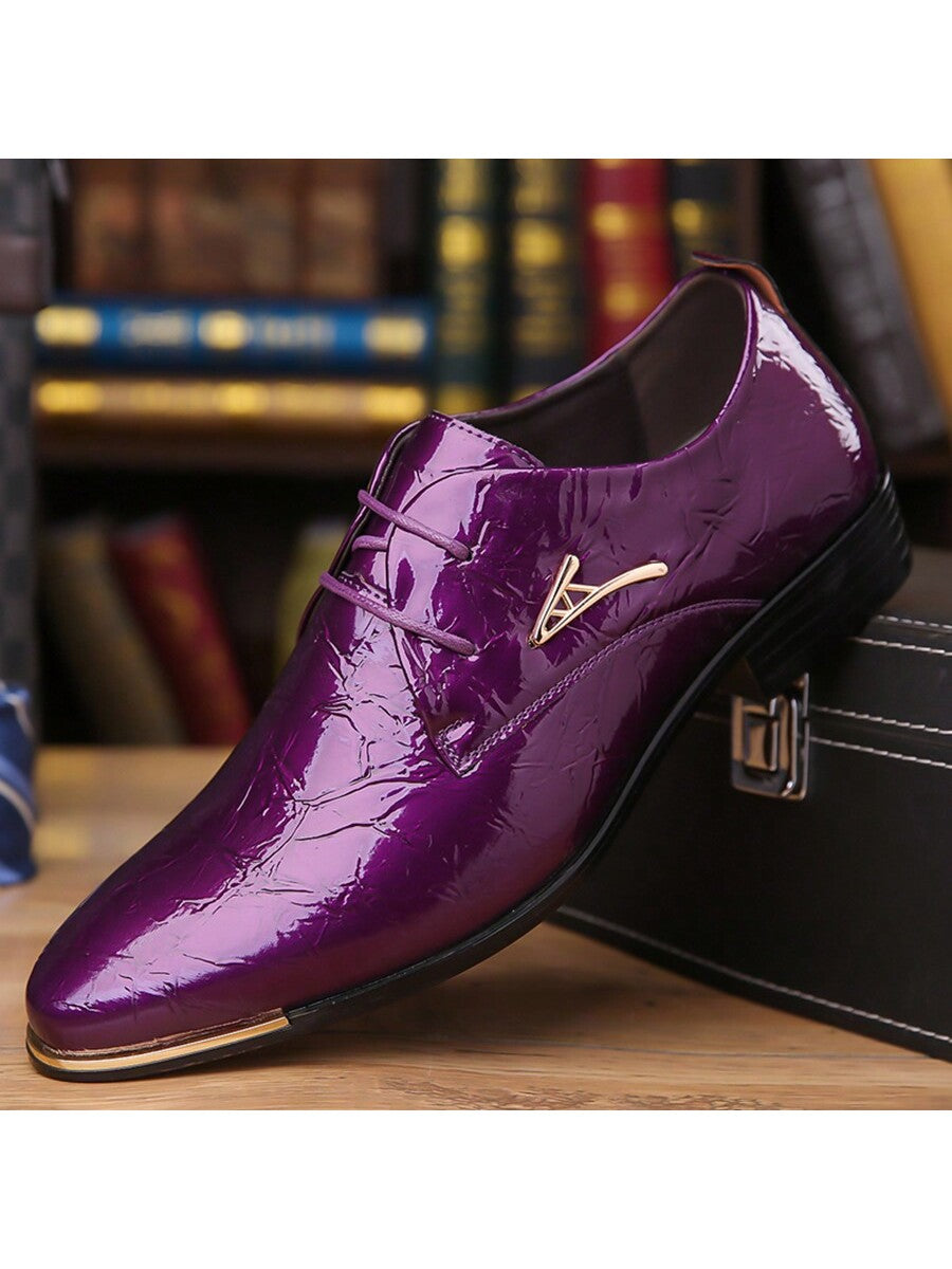 Elegant Pointed Toe Dress Shoes for Men - Perfect Blend of Style & Comfort Gold / CN40 Gold / CN41