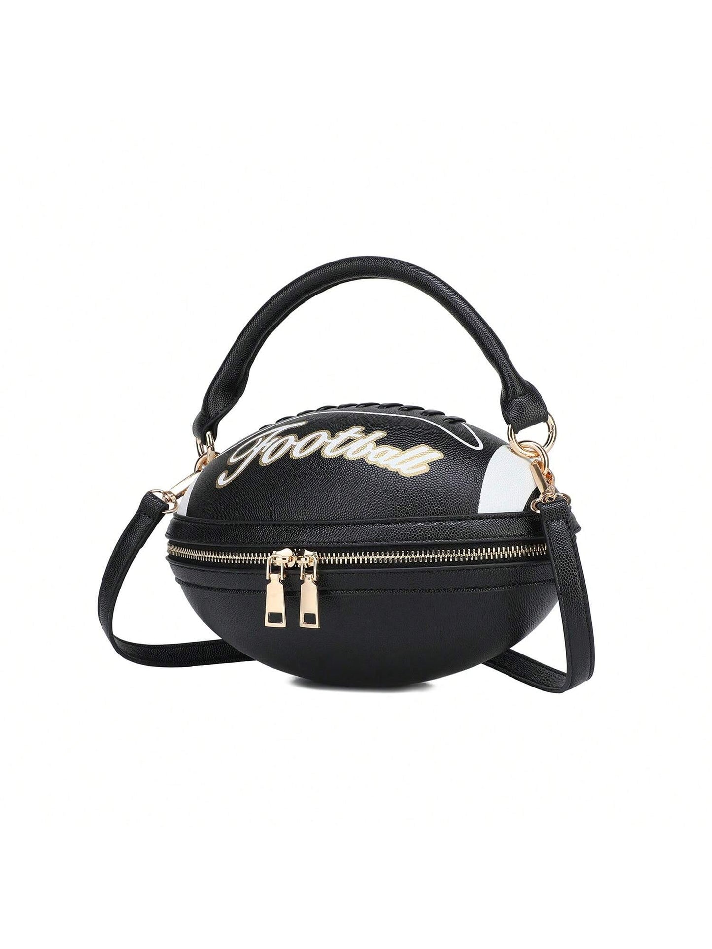 Score Big with Our Football-Shaped Crossbody Handbag: The Ultimate Sports-Themed Purse!