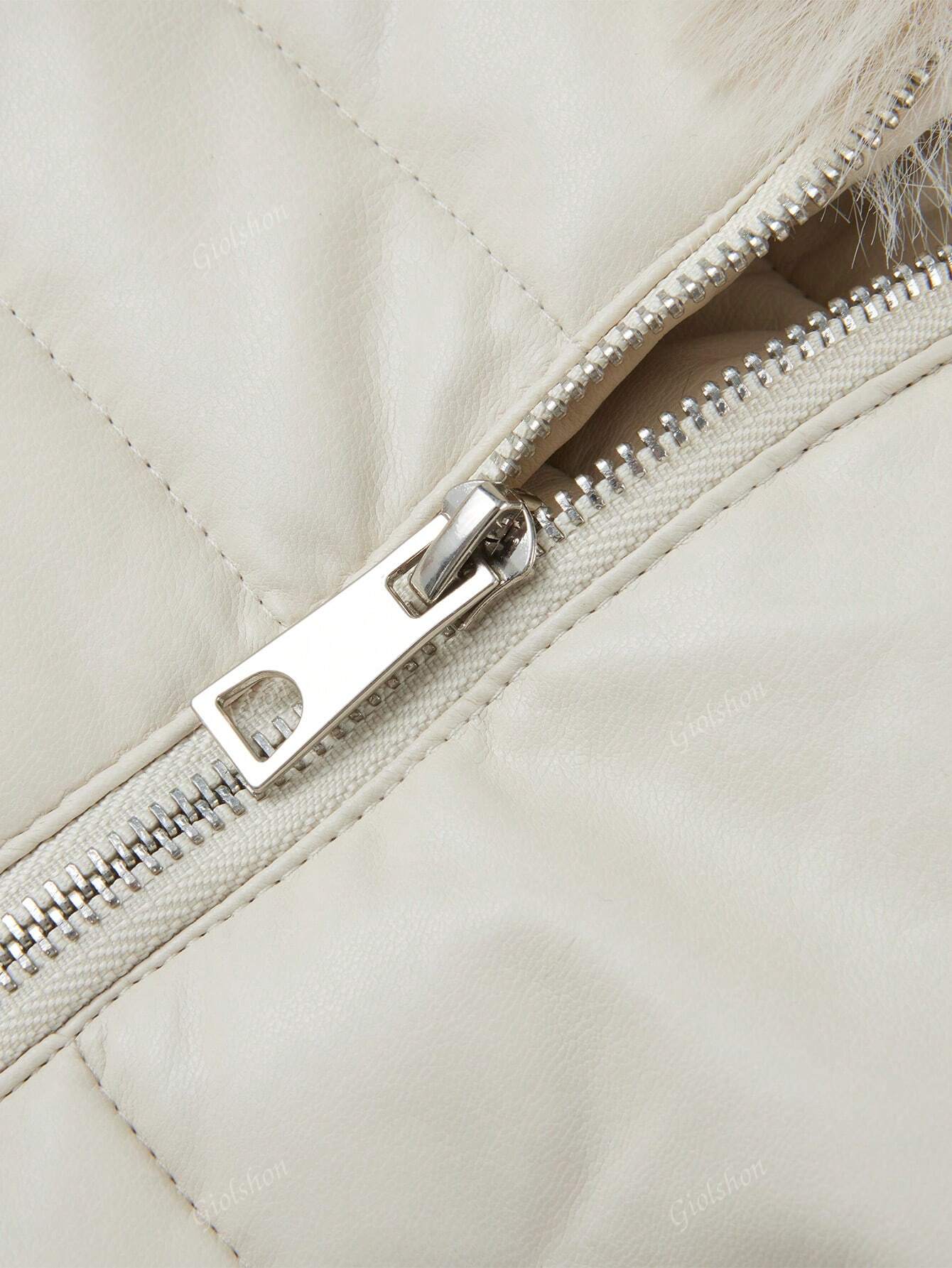 Chic & Cozy: Women's Minimalist Fleece Coat with Elegant Hood & Fluffy Collar