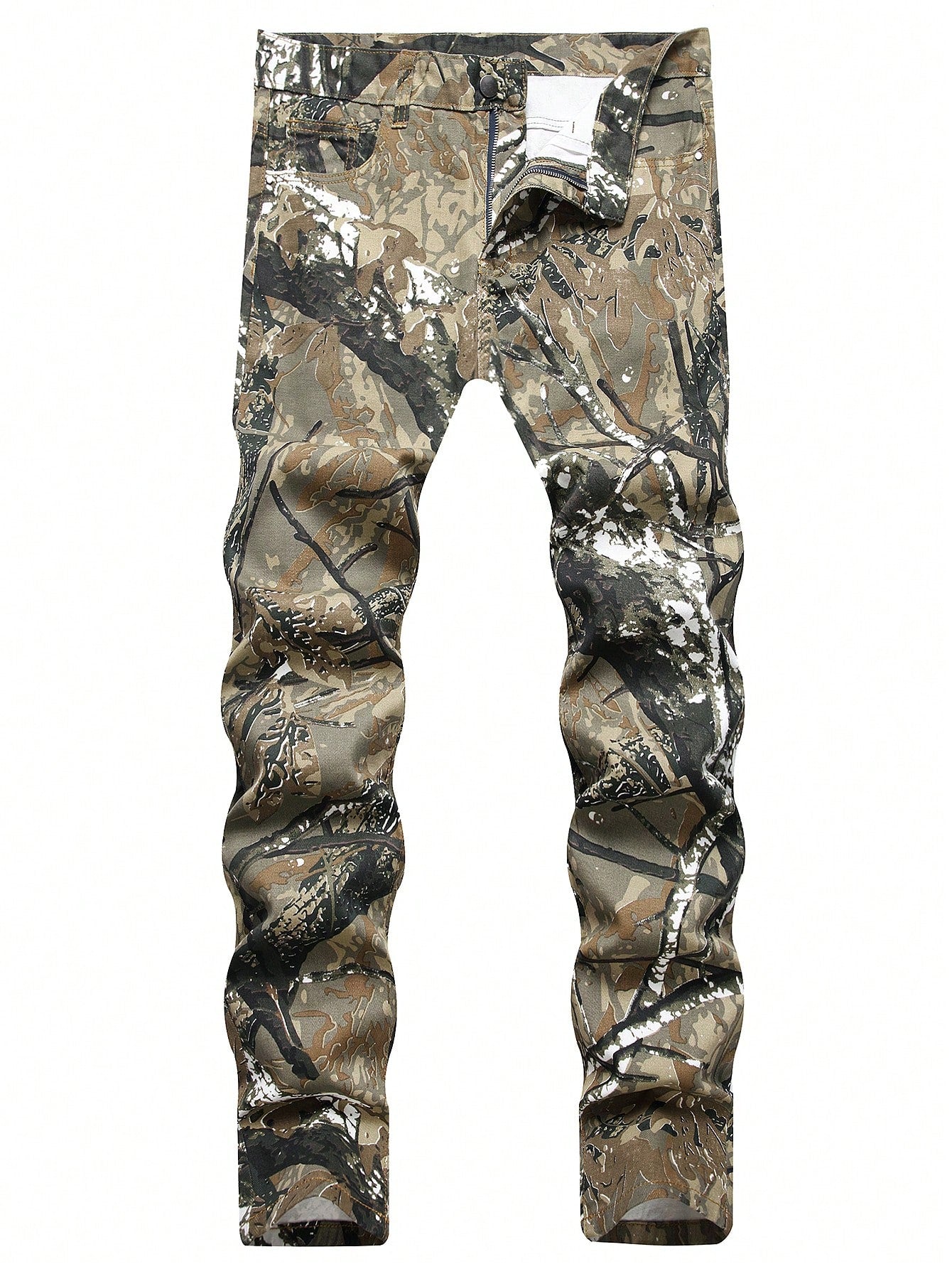 Stylish European-American Men’s Slim Fit Straight Leg Denim Jeans Multicolor / 28 Multicolor / 30