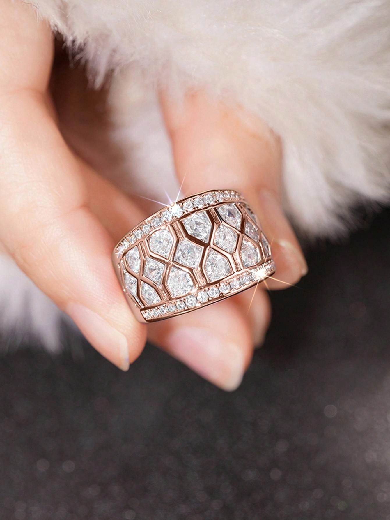 Elegant Cubic Zirconia Ring for Women - Perfect for Weddings & Valentine's Day Gifts 6 / Silver 6 / Rose Gold 6 / Yellow Gold 6 / Silver-6 / Rose Gold-6 / Yellow Gold-7 / Silver-7 / Rose Gold-7 / Yellow Gold-8 / Silver-8 / Rose Gold-8 / Yellow Gold-9 / Silver-9 / Rose Gold-9 / Yellow Gold-10 / Silver-10 / Rose Gold-10 / Yellow Gold-