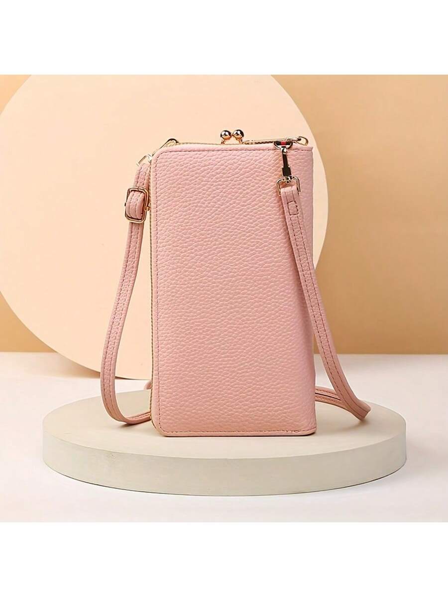 Chic Floral Embroidered Crossbody Phone Bag – Stylish Mini Handbag for Women