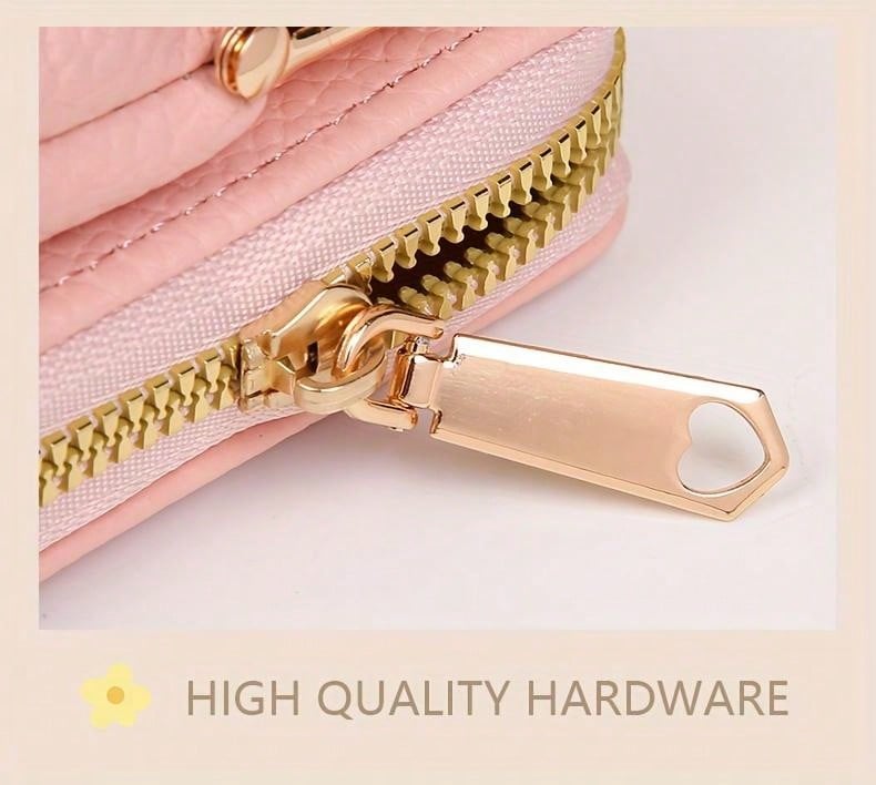 Chic Floral Embroidered Crossbody Phone Bag – Stylish Mini Handbag for Women