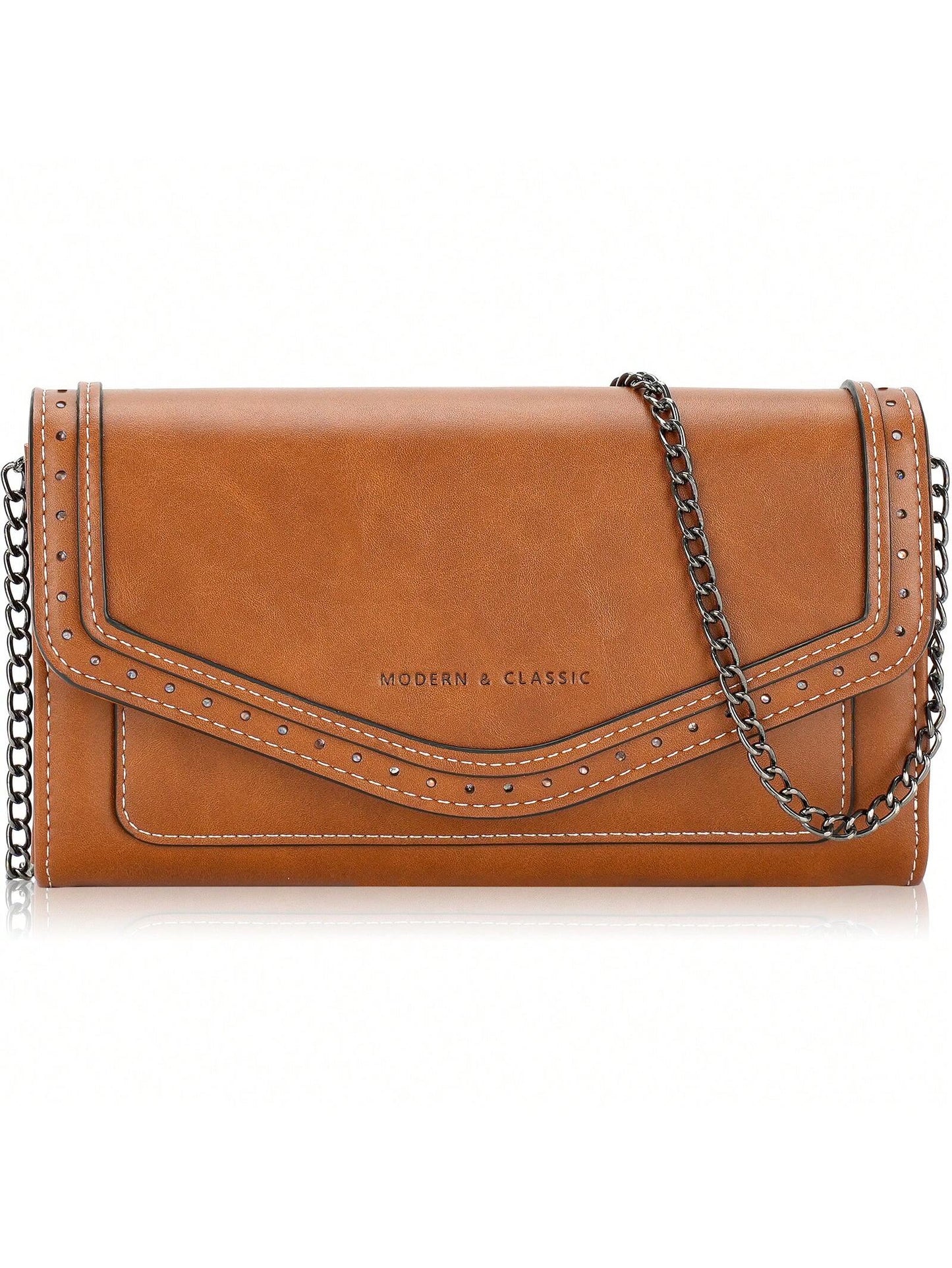 Small Wallet Purse For Women, Evening Chain Bag With Card Slots Brown Coffee Brown Royal Blue Brown-Coffee Brown-Royal Blue-Black-Blue-