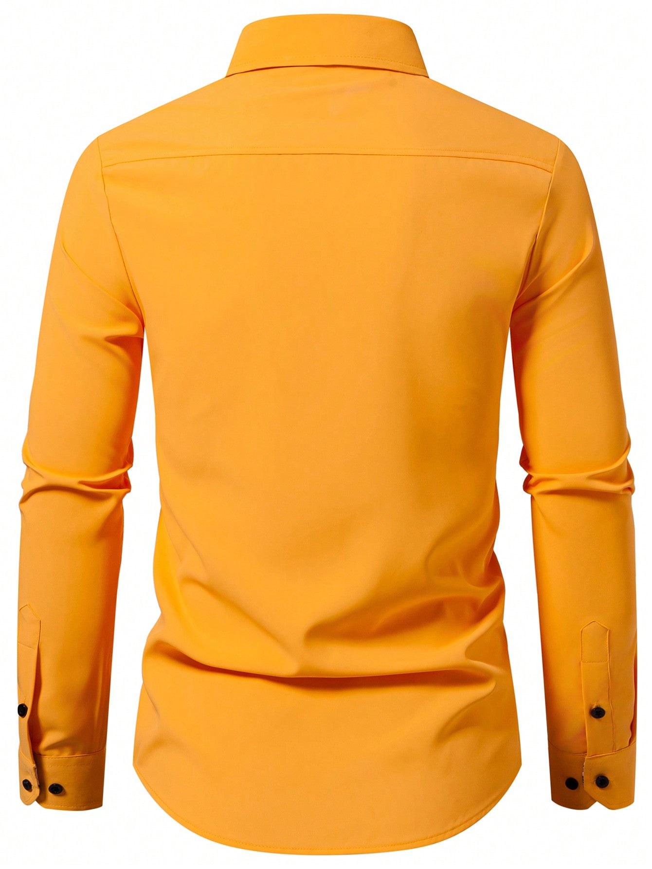 Autumn Elegance: Floral Print Long Sleeve Shirt for Men White / S White / M