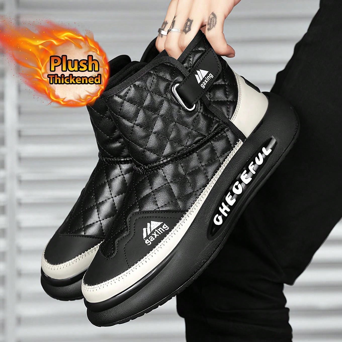 2024 Winter Warmth: Men's High-Top Fur-Integrated Snow Boots White / US7 White / US7.5 White / US8.5 White / US7-White / US7.5-White / US8.5-White / US9-White / US10.5-Black Orange / US7-Black Orange / US7.5-Black Orange / US8.5-Black Orange / US9-Black Orange / US10-Black Orange / US10.5-Black and White / US7-Black and White / US7.5-Black and White / US8.5-Black and White / US9-Black and White / US10-Black and White / US10.5-