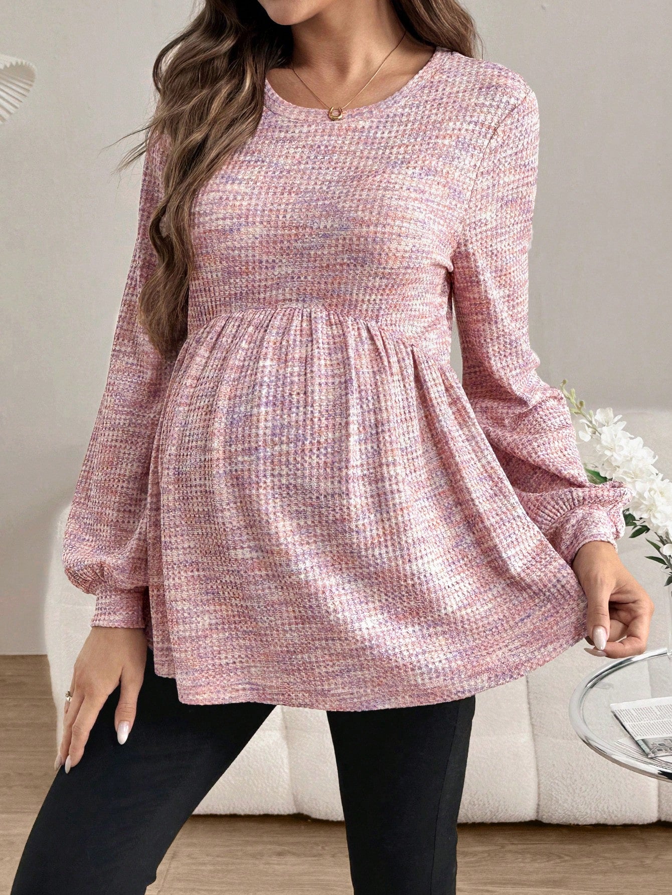Chic & Comfortable Maternity Long Sleeve Tee – Perfect for Everyday Wear!