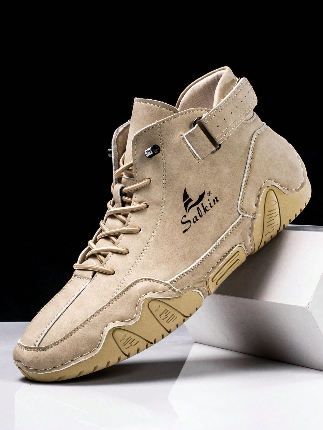 Handmade Casual Lace-Up Boots: Breathable, Anti-Slip, and Durable - Perfect for Hiking White / CN39 White / CN40