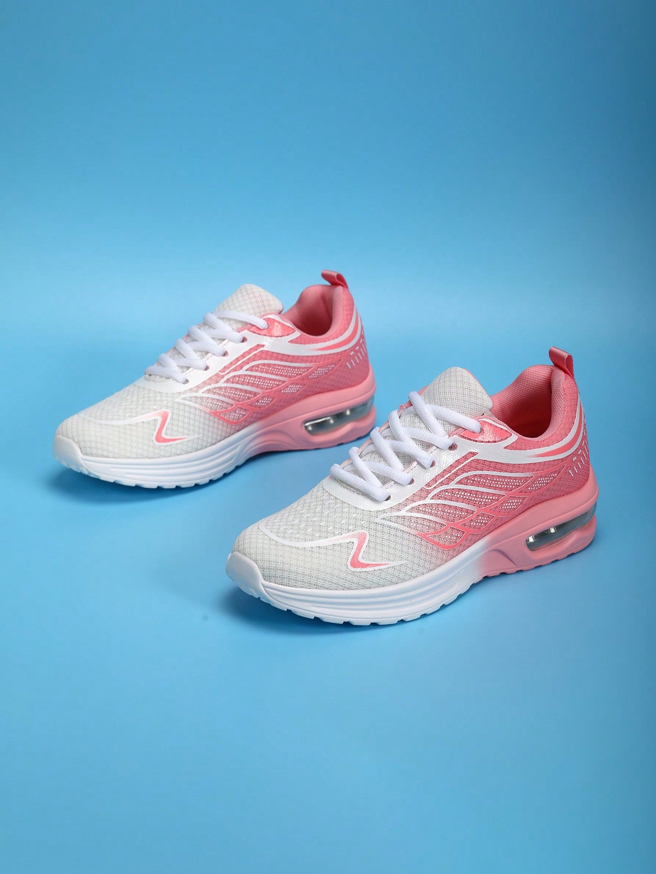 Stylish Colorful Gradient Knit Air Cushion Sneakers for Ultimate Comfort & Performance Green / EUR37 Black / EUR39