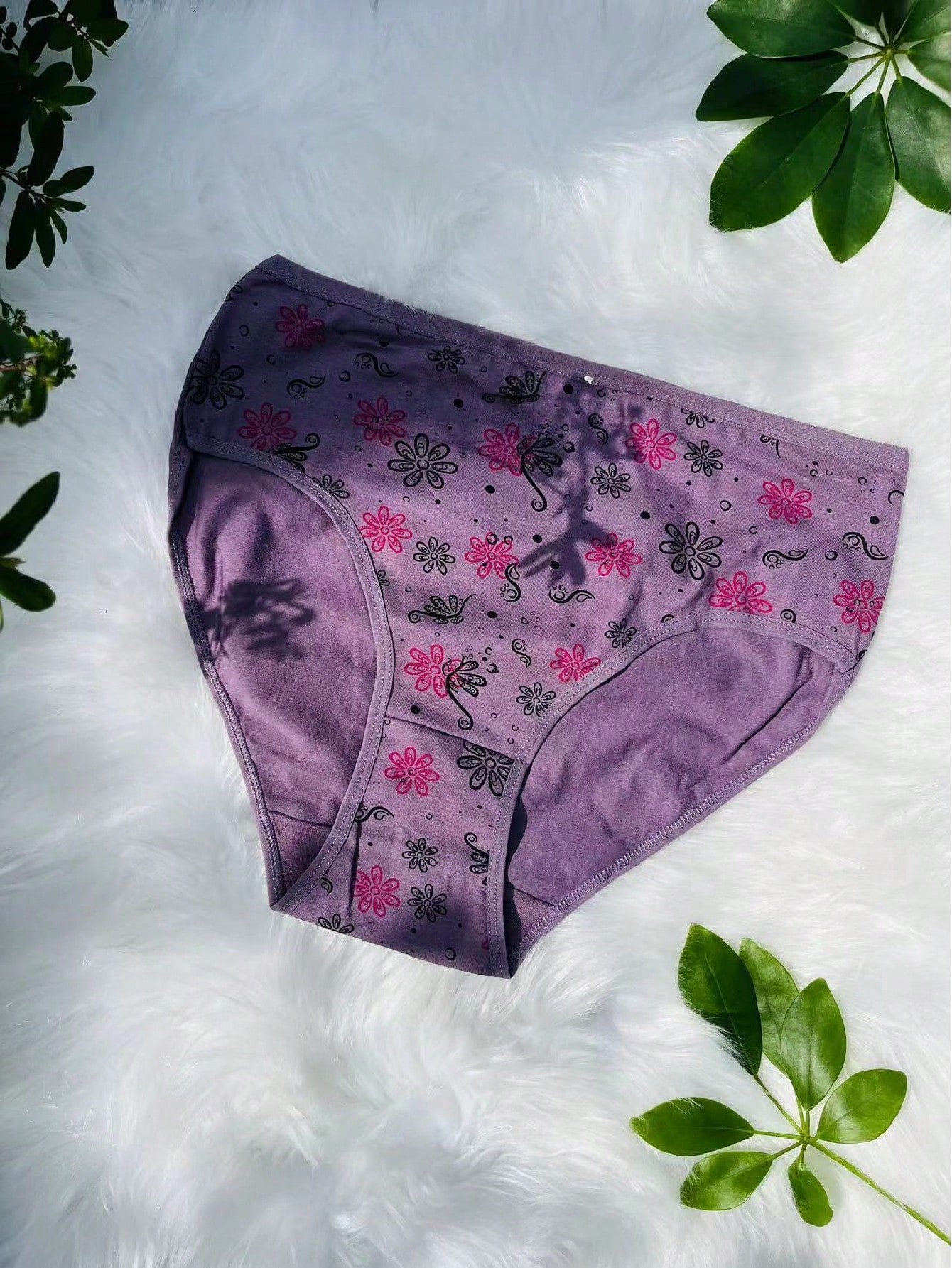 12-Pack High-Density Breathable Cotton Women's Panties in Assorted Prints and Colors M L XL M-L-XL-