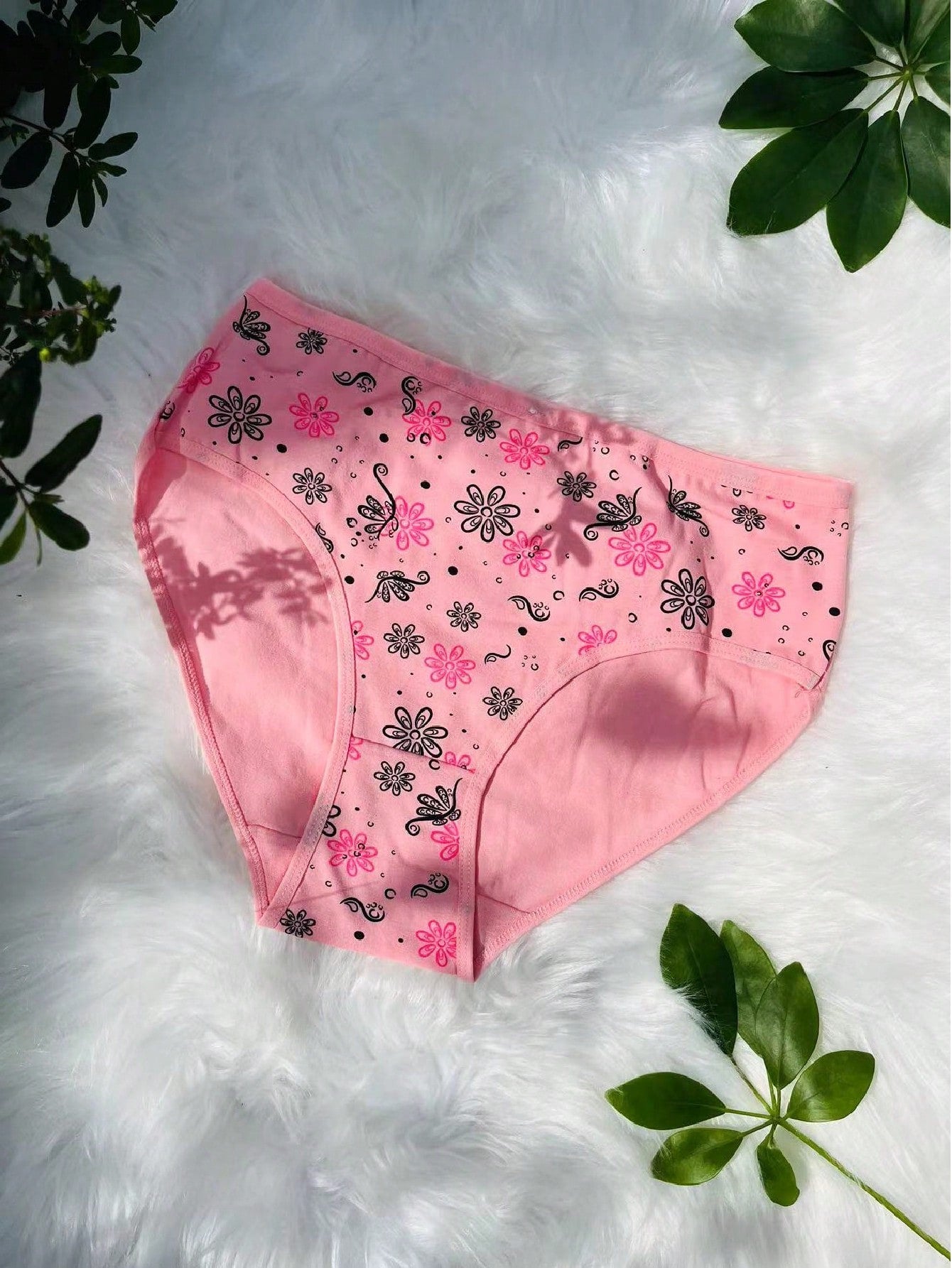 12-Pack High-Density Breathable Cotton Women's Panties in Assorted Prints and Colors M L XL M-L-XL-