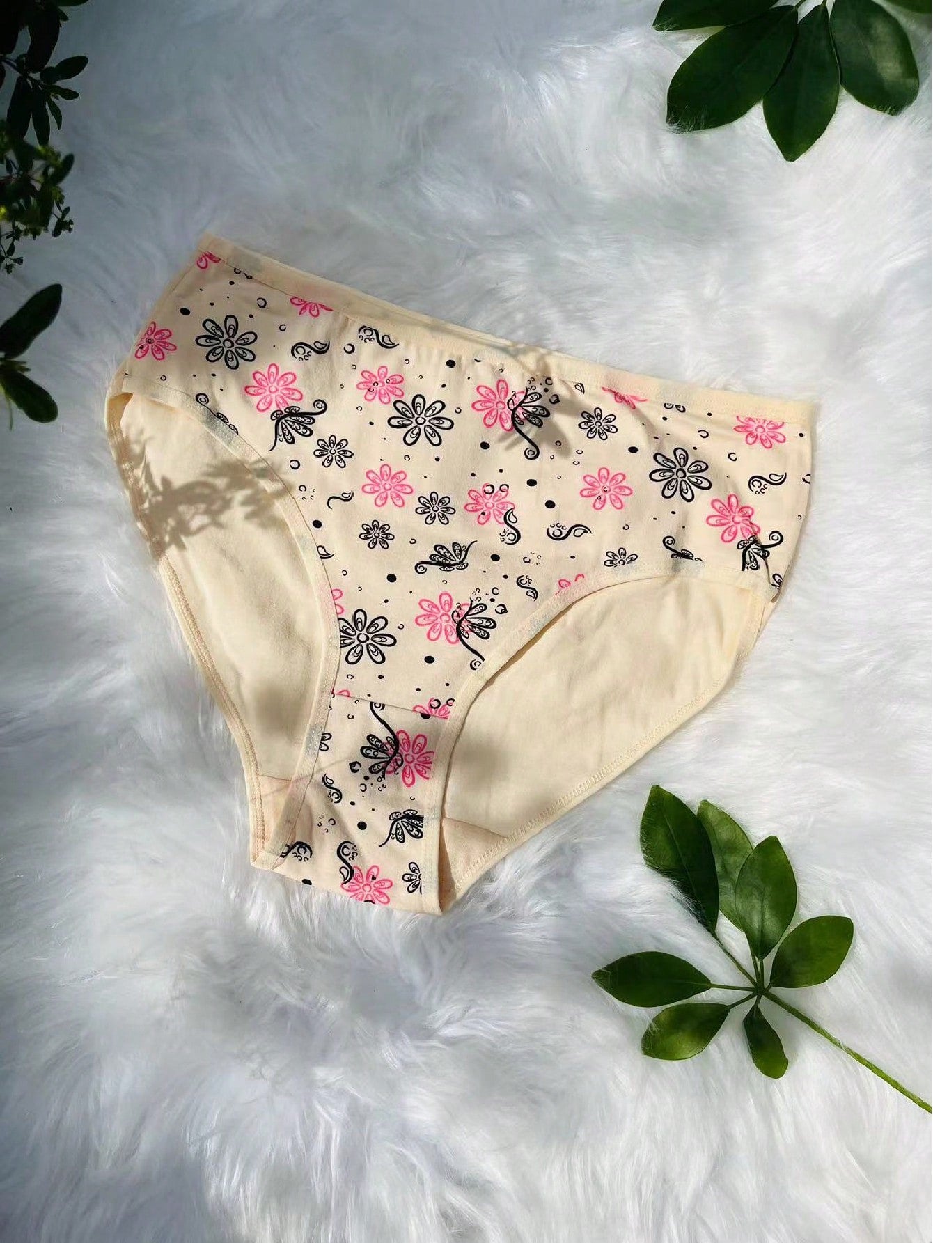 12-Pack High-Density Breathable Cotton Women's Panties in Assorted Prints and Colors M L XL M-L-XL-