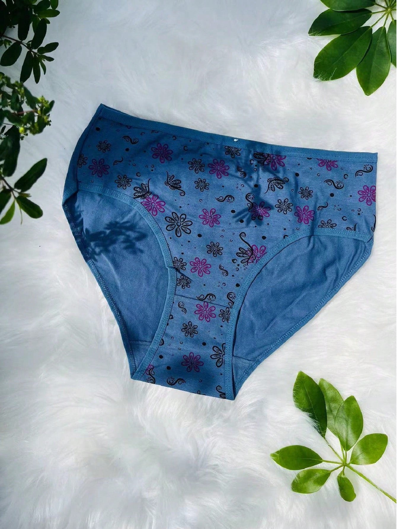 12-Pack High-Density Breathable Cotton Women's Panties in Assorted Prints and Colors M L XL M-L-XL-