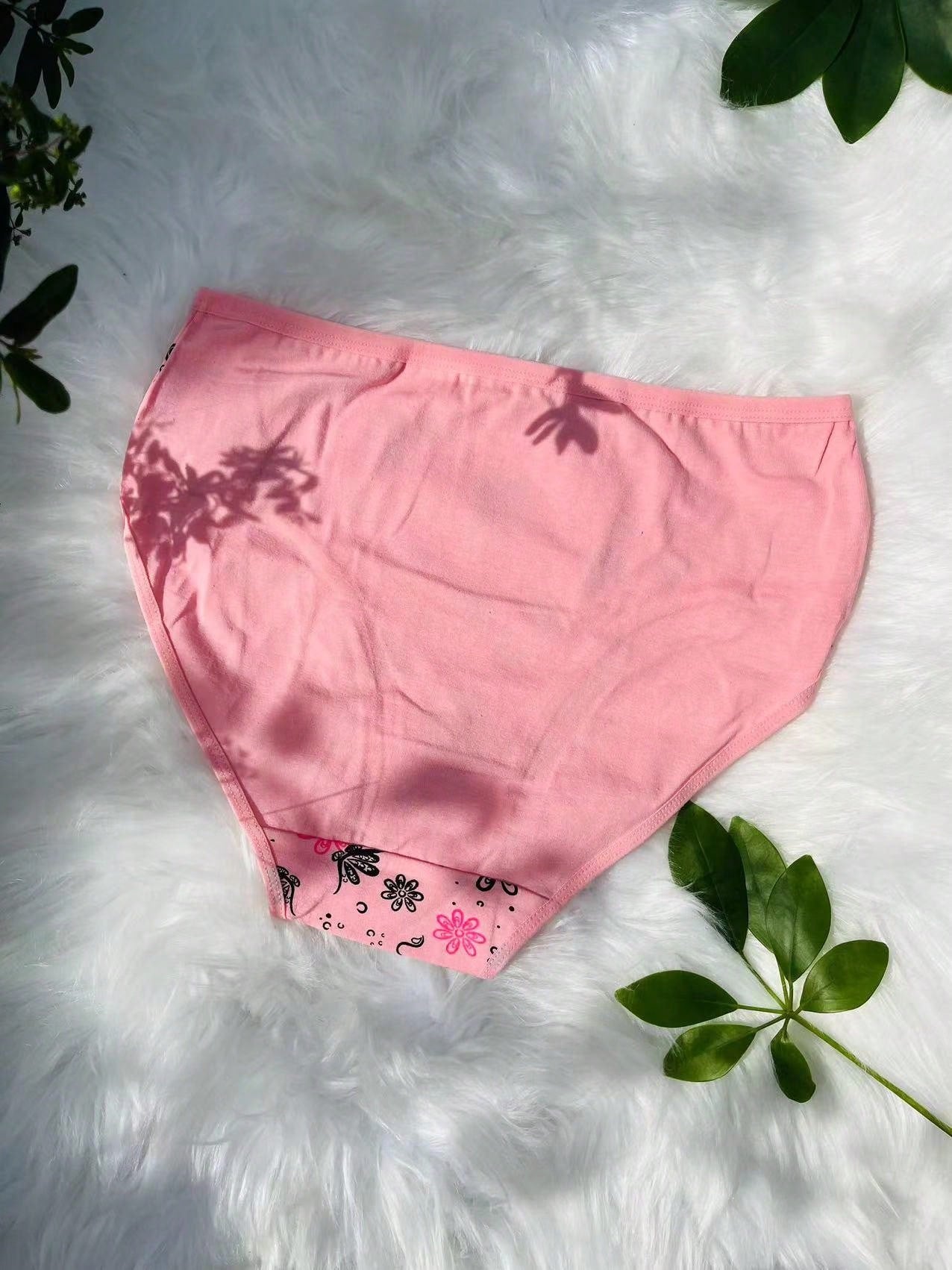 12-Pack High-Density Breathable Cotton Women's Panties in Assorted Prints and Colors M L XL M-L-XL-
