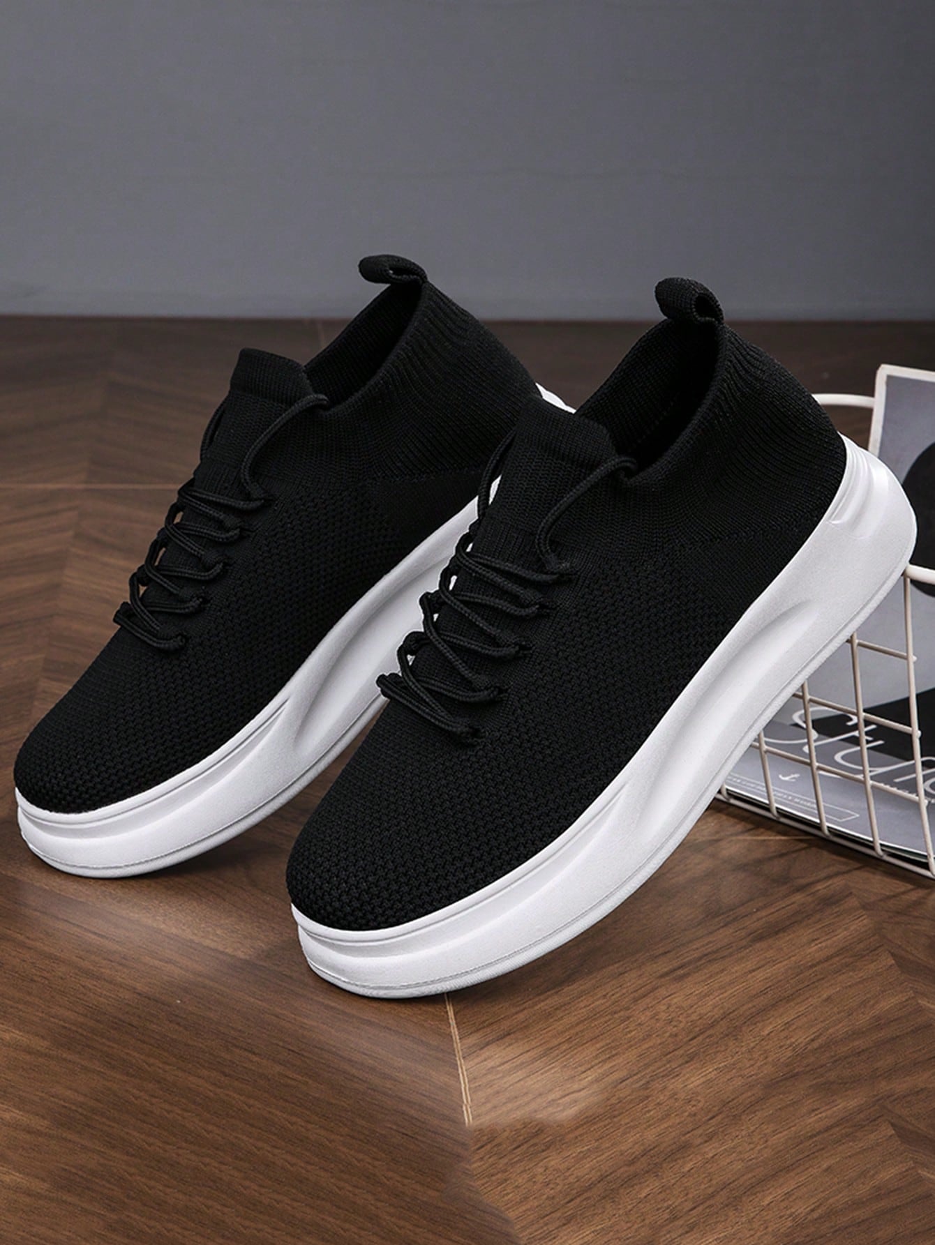 Men's Casual Sneakers: Breathable & Comfortable Skateboarding Shoes for Everyday Wear White / EUR36 White / EUR37