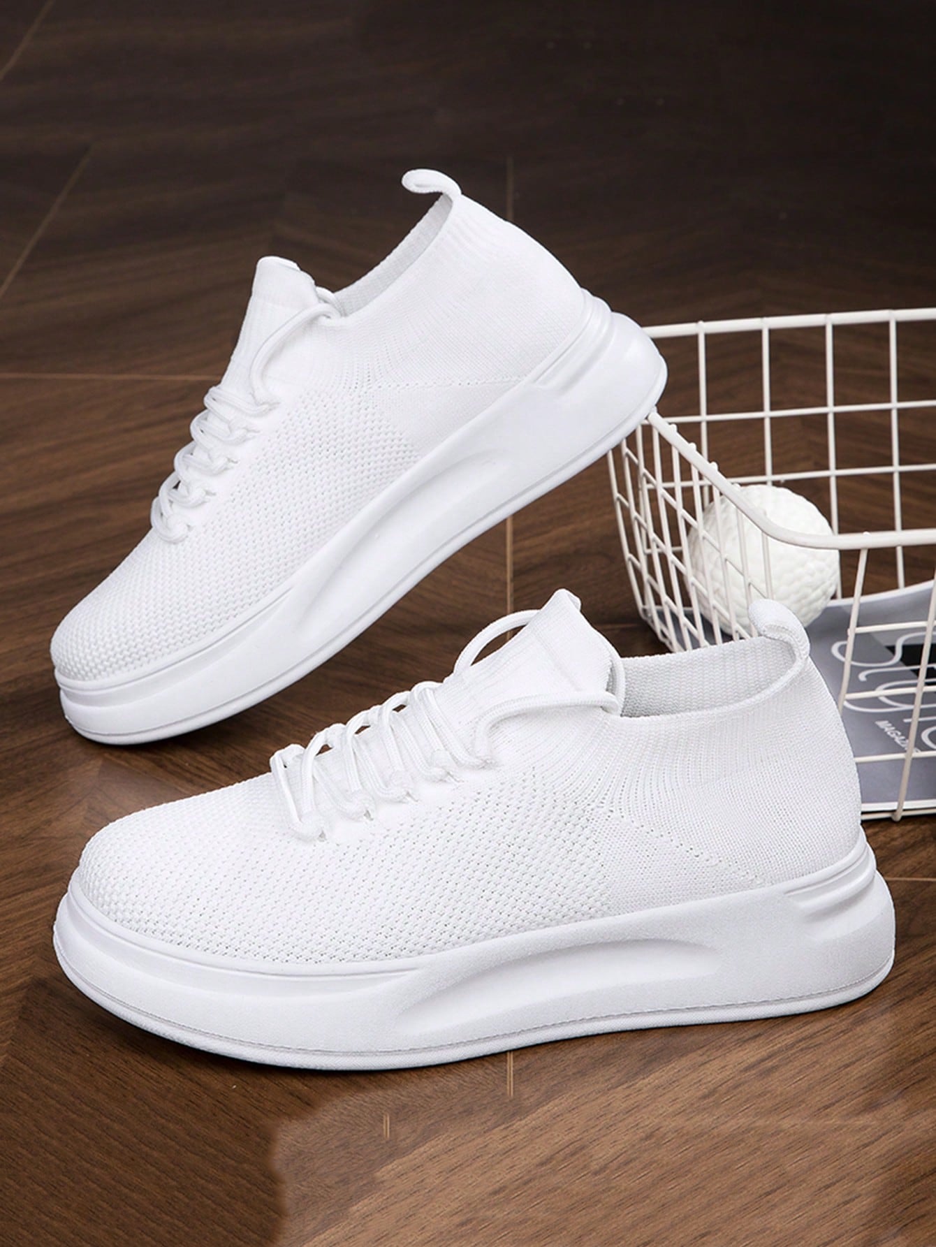 Men's Casual Sneakers: Breathable & Comfortable Skateboarding Shoes for Everyday Wear White / EUR36 White / EUR37