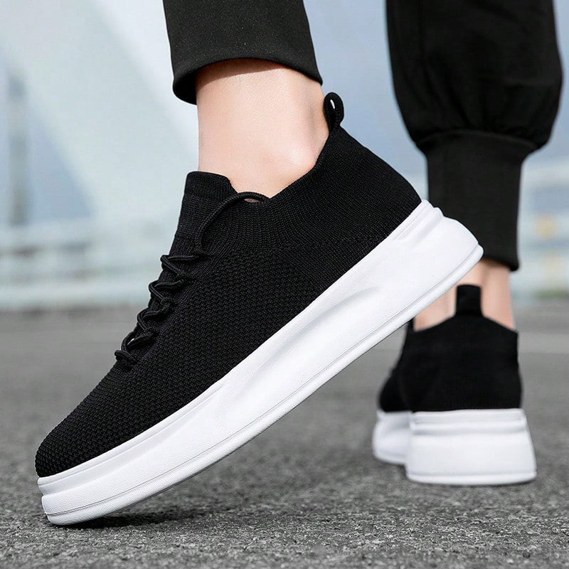 Men's Casual Sneakers: Breathable & Comfortable Skateboarding Shoes for Everyday Wear White / EUR36 White / EUR37