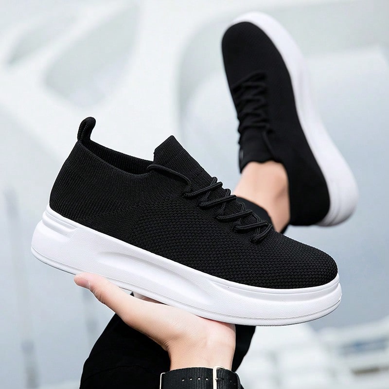 Men's Casual Sneakers: Breathable & Comfortable Skateboarding Shoes for Everyday Wear White / EUR36 White / EUR37