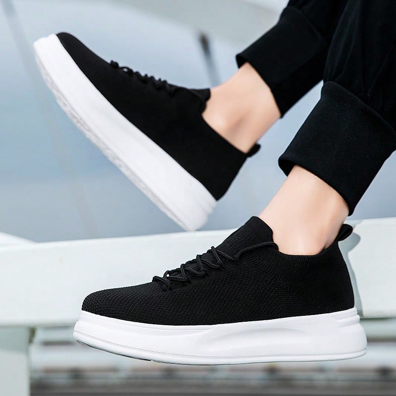 Men's Casual Sneakers: Breathable & Comfortable Skateboarding Shoes for Everyday Wear White / EUR36 White / EUR37