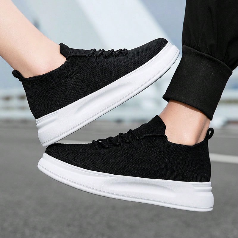 Men's Casual Sneakers: Breathable & Comfortable Skateboarding Shoes for Everyday Wear White / EUR36 White / EUR37