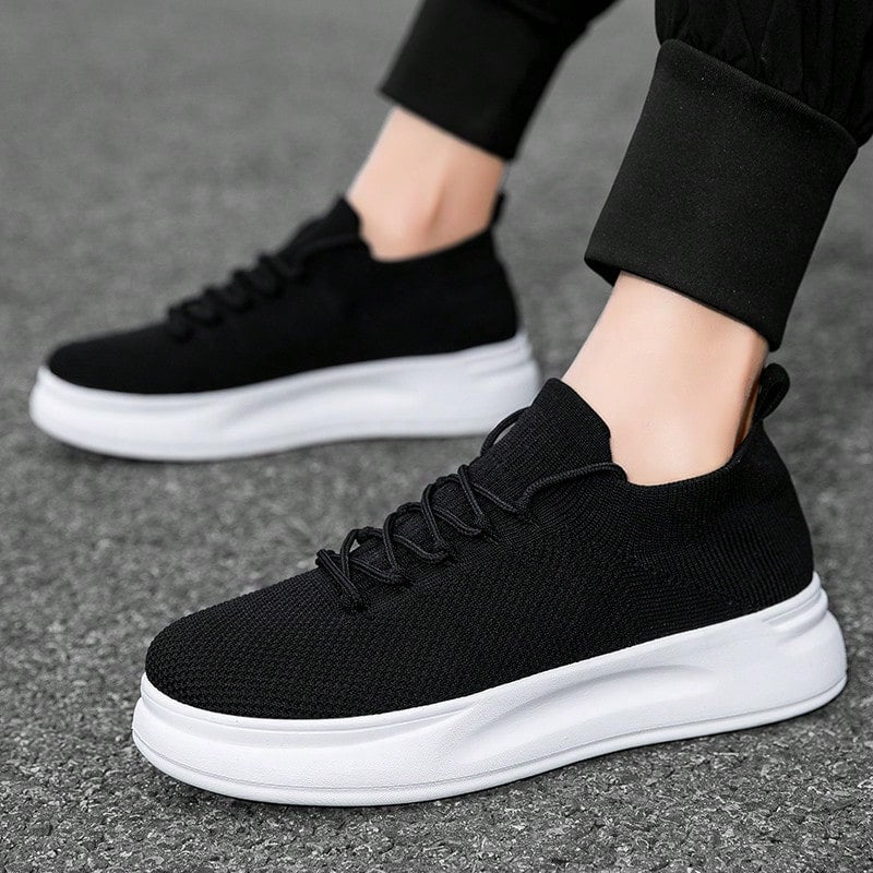 Men's Casual Sneakers: Breathable & Comfortable Skateboarding Shoes for Everyday Wear White / EUR36 White / EUR37