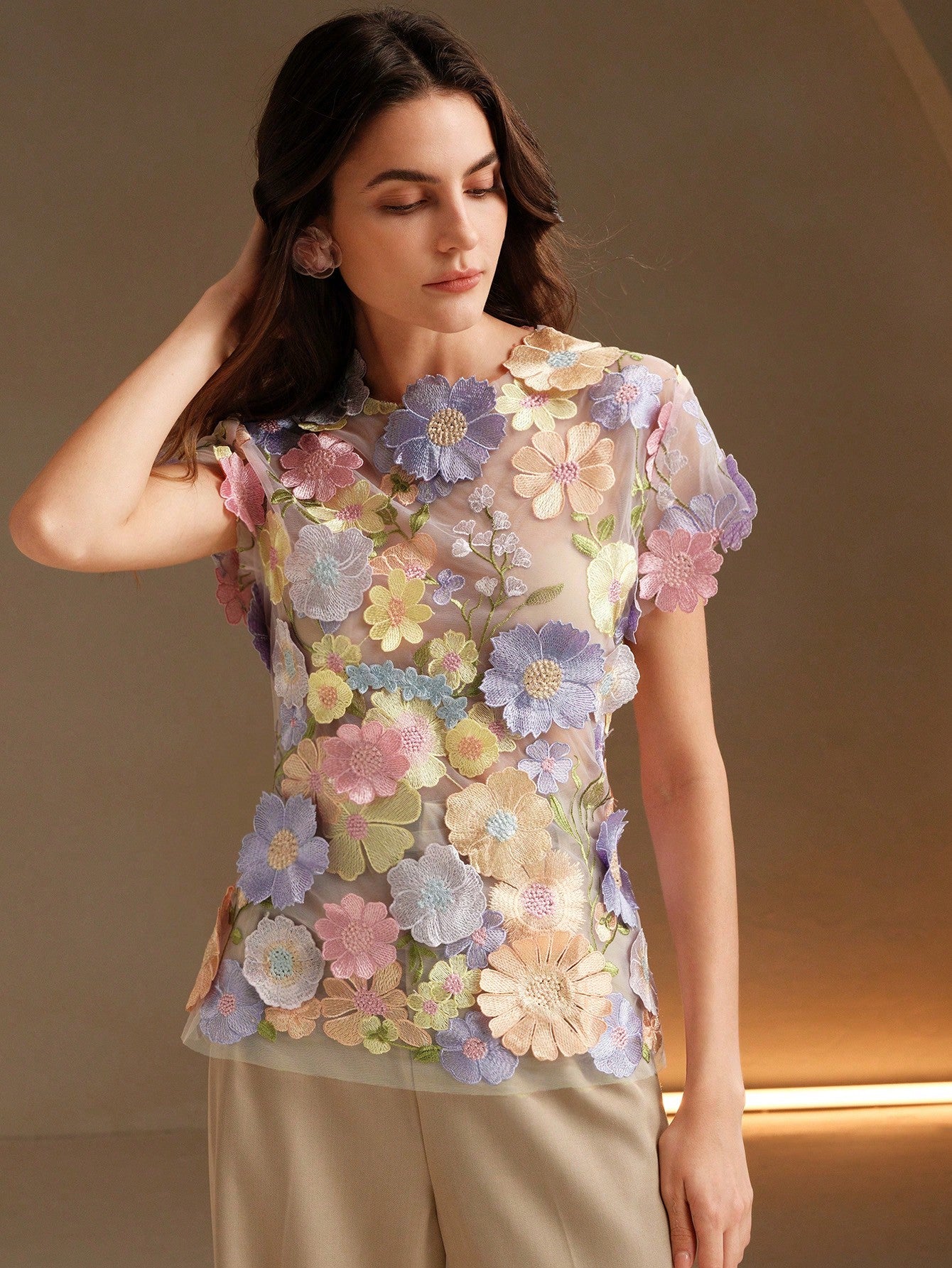 3D Floral Embroidery Multi-Color Blouse for a Romantic Look Black / S Black / M Black / L Black / S-Black / M-Black / L-Black / XL-Dusty Pink / S-Dusty Pink / M-Dusty Pink / L-Dusty Pink / XL-Burgundy / S-Burgundy / M-Burgundy / L-Burgundy / XL-Navy Blue / S-Navy Blue / M-Navy Blue / L-Navy Blue / XL-Rose Red / S-Rose Red / M-Rose Red / L-Rose Red / XL-Baby Pink / S-Baby Pink / M-Baby Pink / L-Baby Pink / XL-
