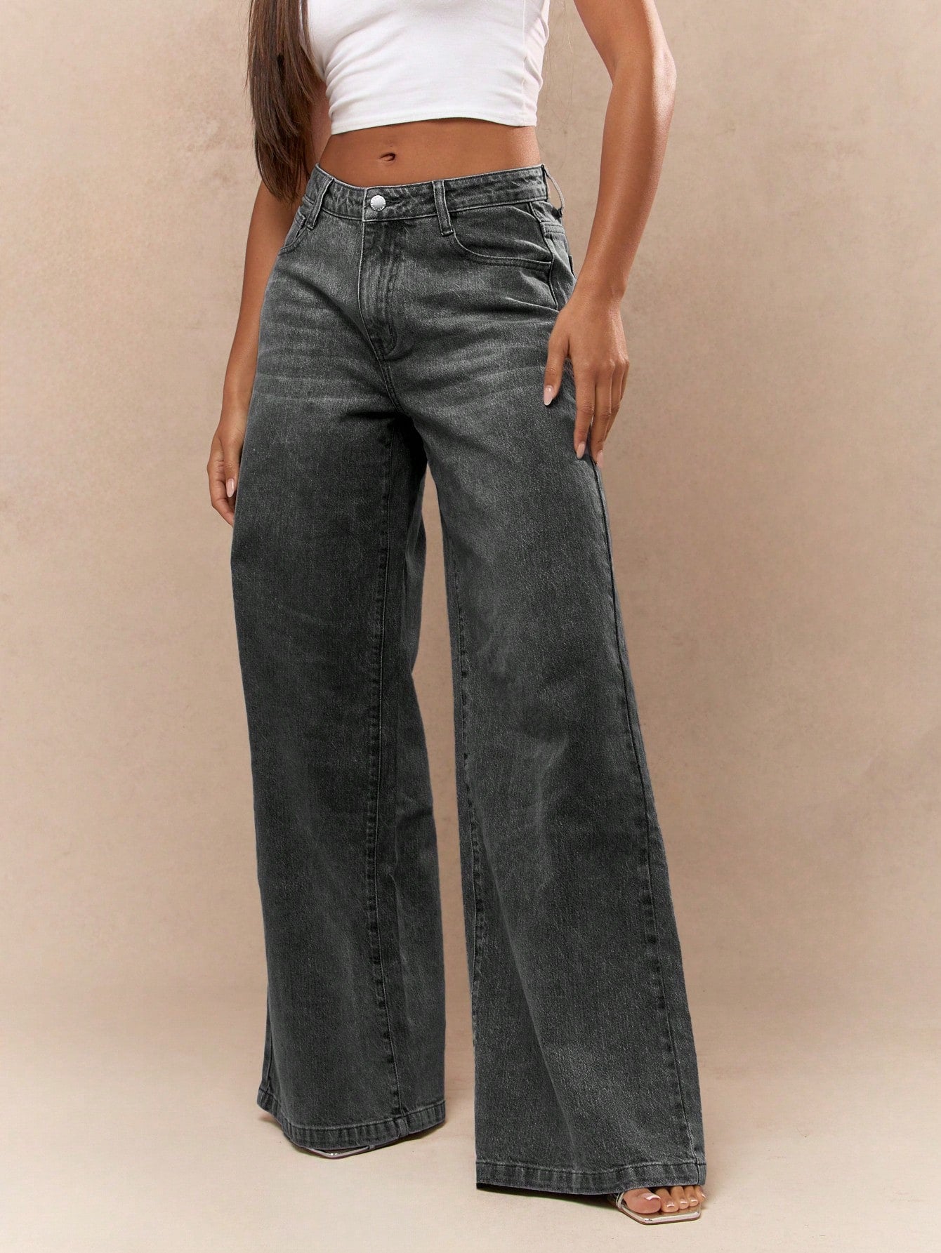 Trendy Washed Denim Wide Leg Jeans for Effortless Style Blue / 25 Blue / 26 Blue / 27 Blue / 25-Blue / 26-Blue / 27-Blue / 28-Blue / 29-Blue / 30-Black / 25-Black / 26-Black / 27-Black / 28-Black / 29-Black / 30-Black-2 / 25-Black-2 / 26-Black-2 / 27-Black-2 / 28-Black-2 / 29-Black-2 / 30-