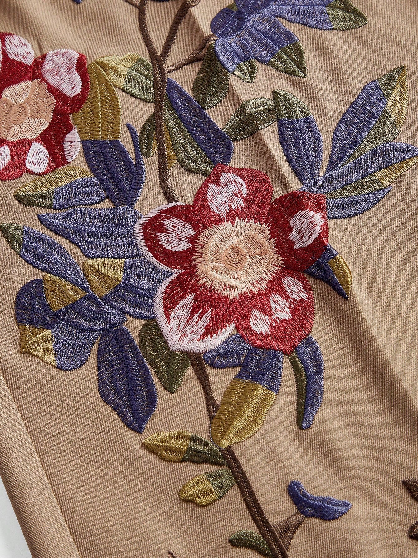 Floral Butterfly Embroidered Women’s Suit Pants Ginger / S Ginger / M Ginger / L Ginger / S-Ginger / M-Ginger / L-Ginger / XL-Khaki / S-Khaki / M-Khaki / L-Khaki / XL-