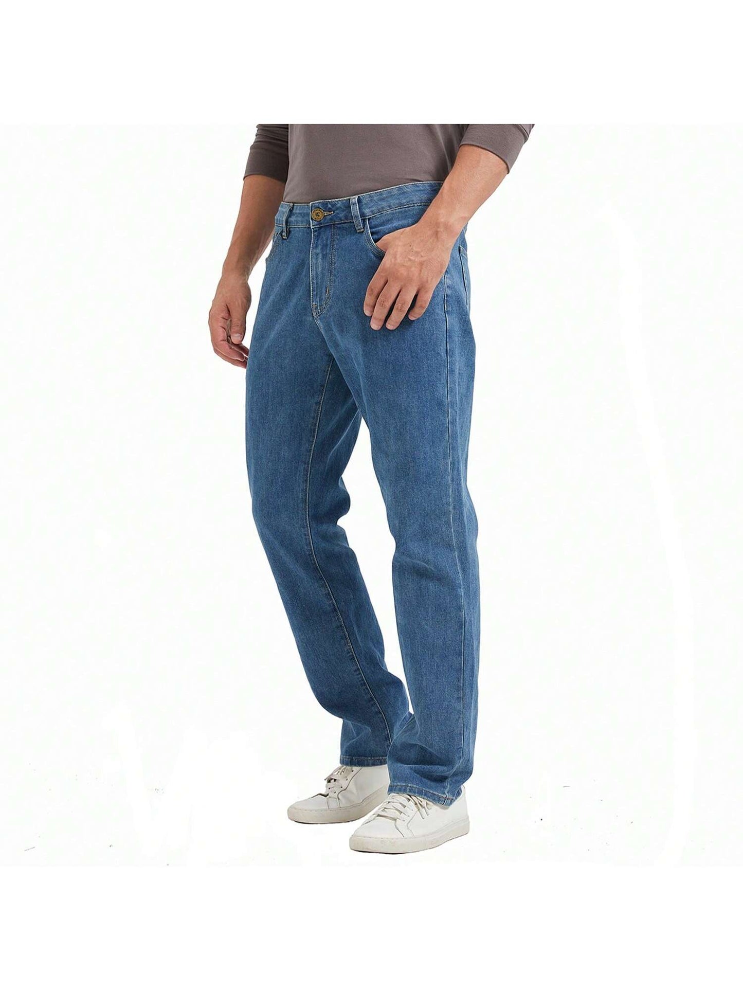 Men's Classic Cowboy Jeans - Regular Straight Leg with Stretch for All-Day Comfort 4# Dark Blue / 34W X 32L 4# Dark Blue / 38W X 32L