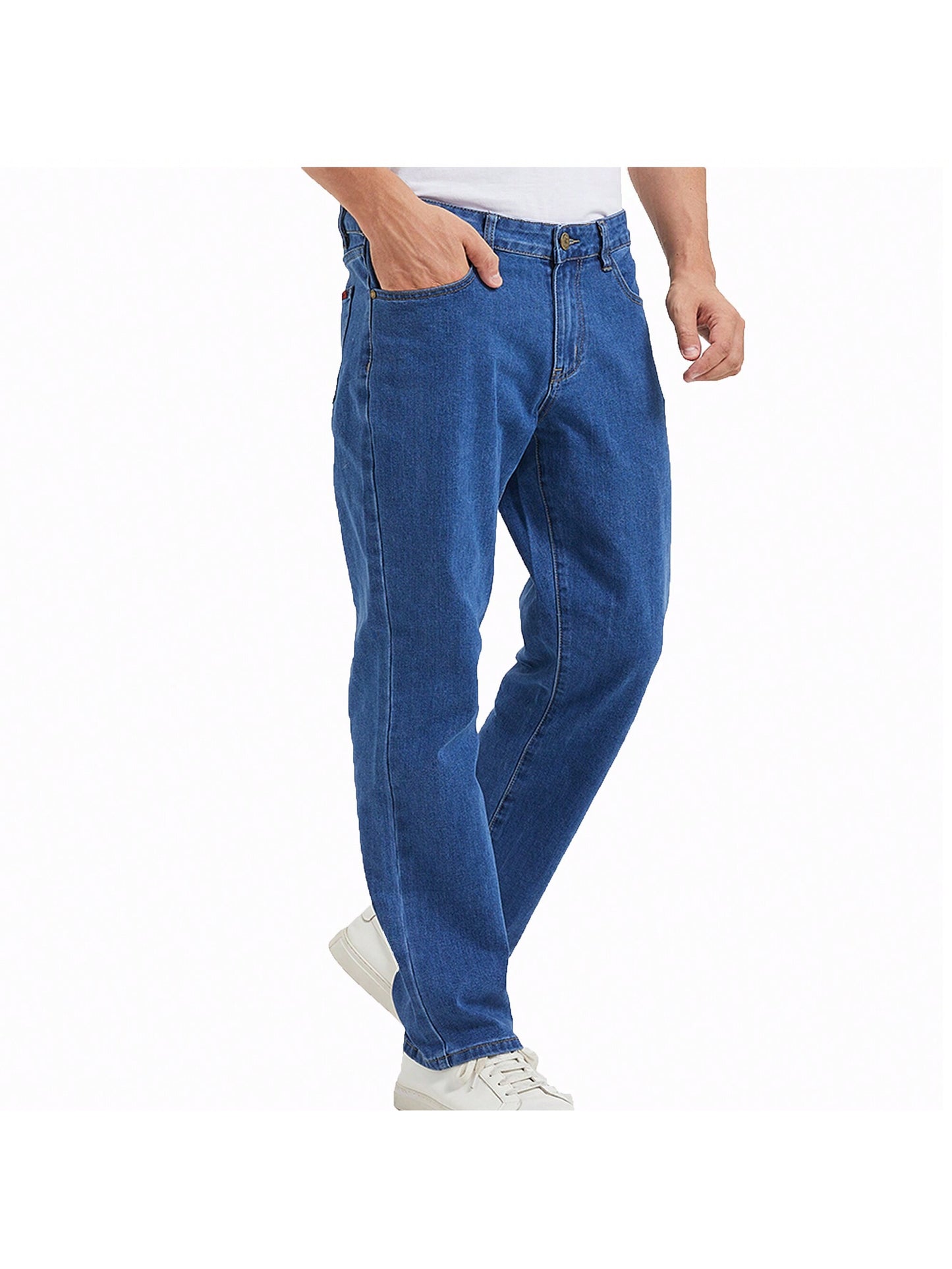 Men's Classic Cowboy Jeans - Regular Straight Leg with Stretch for All-Day Comfort 4# Dark Blue / 34W X 32L 4# Dark Blue / 38W X 32L