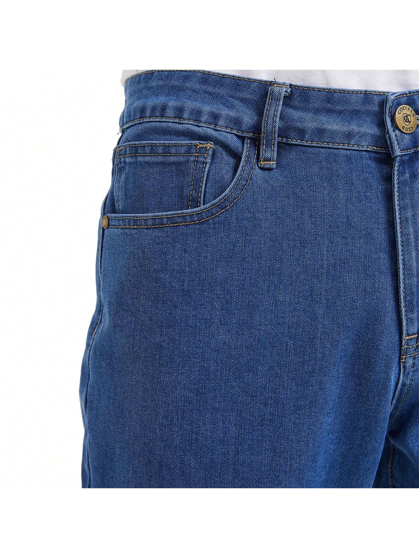 Men's Classic Cowboy Jeans - Regular Straight Leg with Stretch for All-Day Comfort 4# Dark Blue / 34W X 32L 4# Dark Blue / 38W X 32L