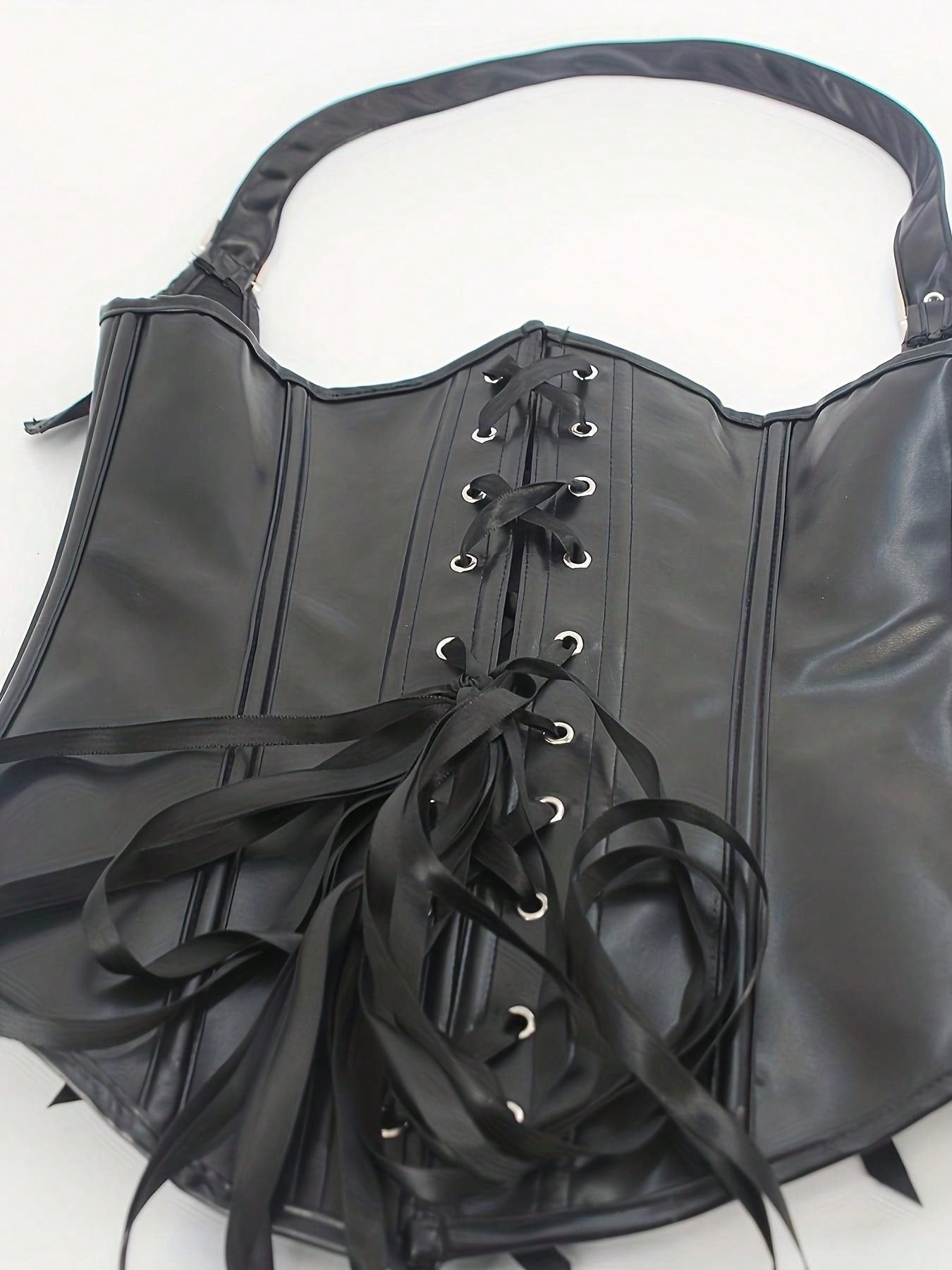 Gothic Steampunk Lace-Up Corset: Slimming Shapewear for a Stylish Silhouette S M L S-M-L-XL-XXL-