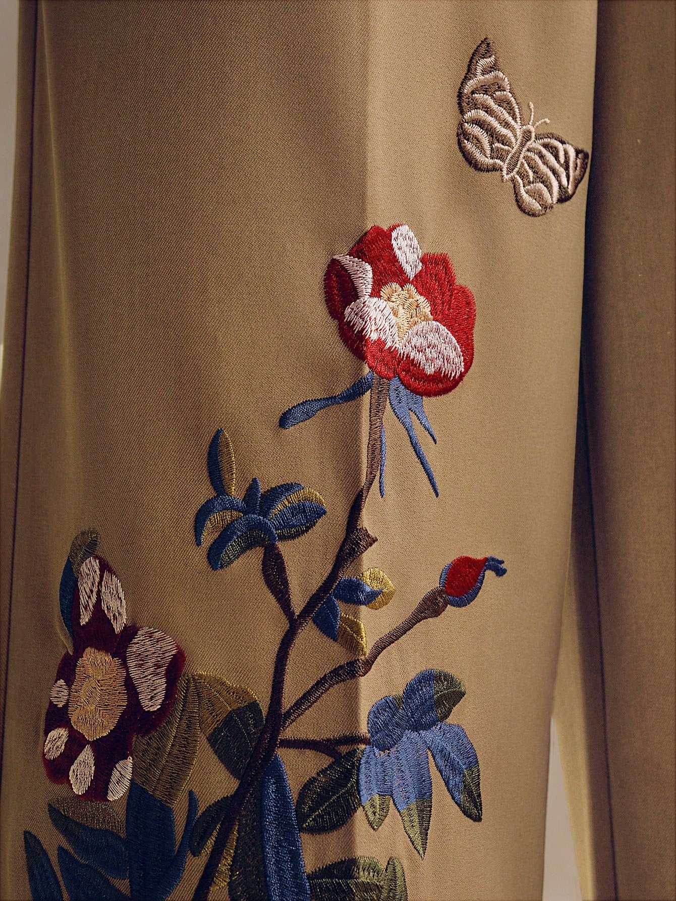 Floral Butterfly Embroidered Women’s Suit Pants Ginger / S Ginger / M Ginger / L Ginger / S-Ginger / M-Ginger / L-Ginger / XL-Khaki / S-Khaki / M-Khaki / L-Khaki / XL-