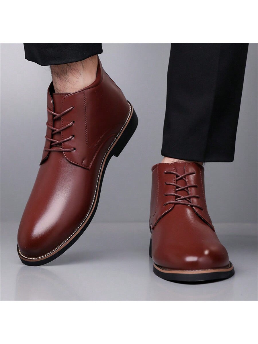 Stylish High-Top Casual Walking Shoes for Men - Comfortable, Durable, and Anti-Slip