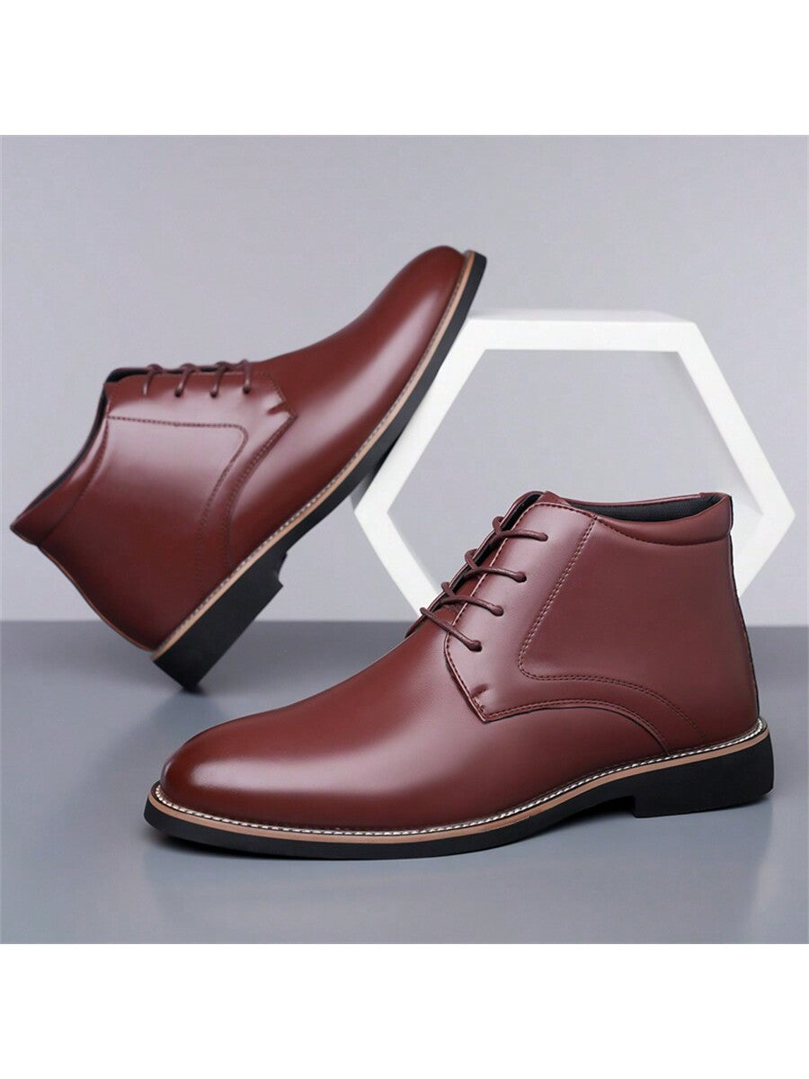 Stylish High-Top Casual Walking Shoes for Men - Comfortable, Durable, and Anti-Slip