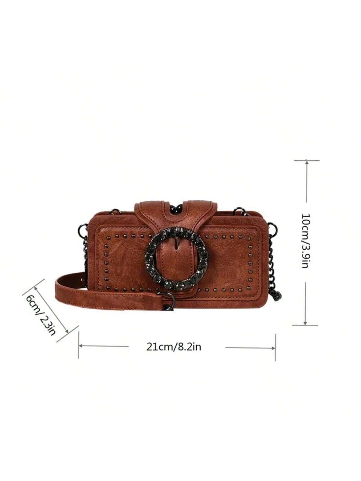 Chic Rivet-Decorated Multi-Compartment Crossbody Bag for Stylish Women Default Title Default Title-