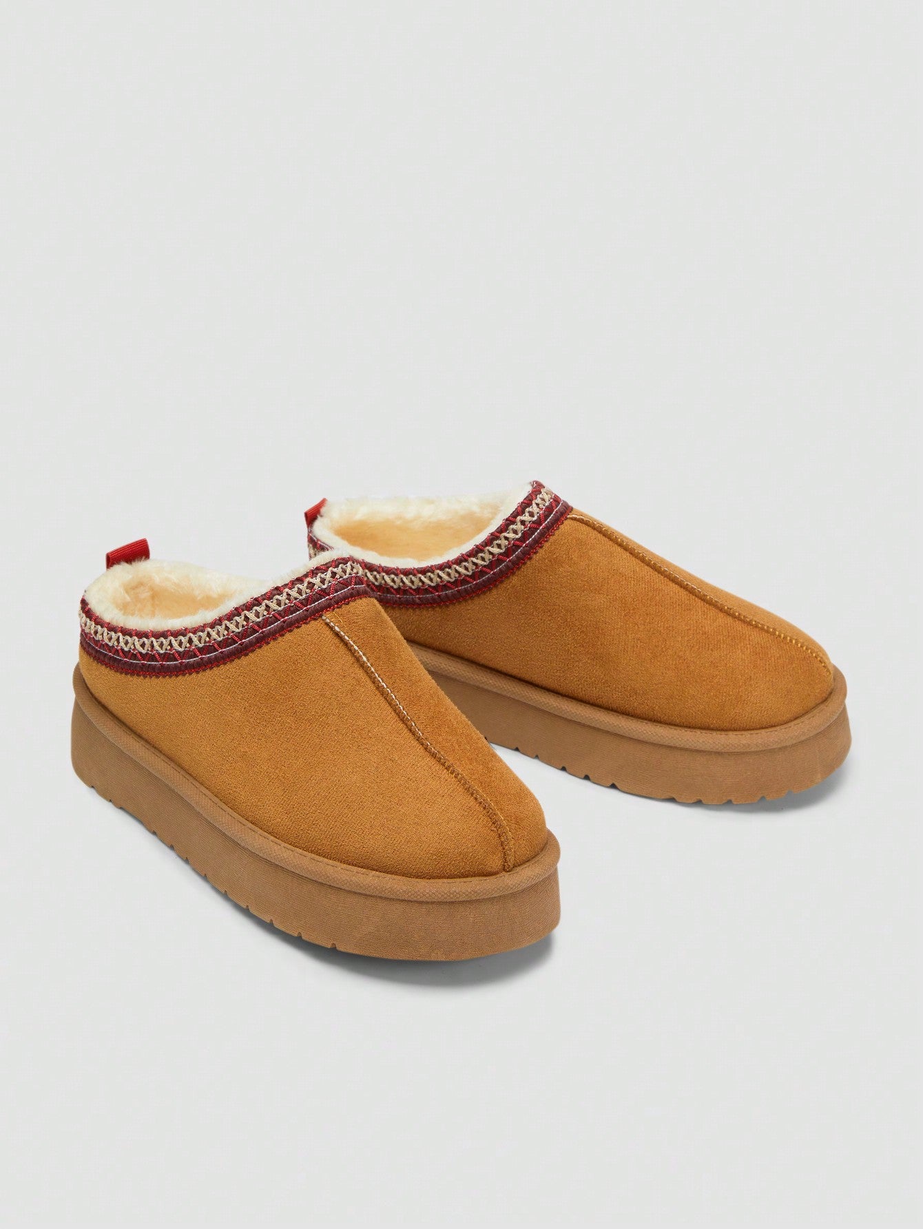 Chic Suede Platform Mule Flats – Elevate Your Style with Effortless Comfort! US6 US7