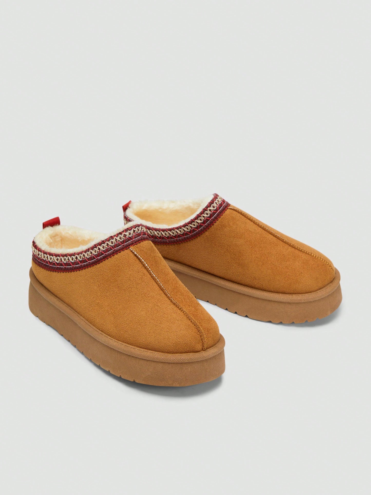 Chic Suede Platform Mule Flats – Elevate Your Style with Effortless Comfort! US6 US7