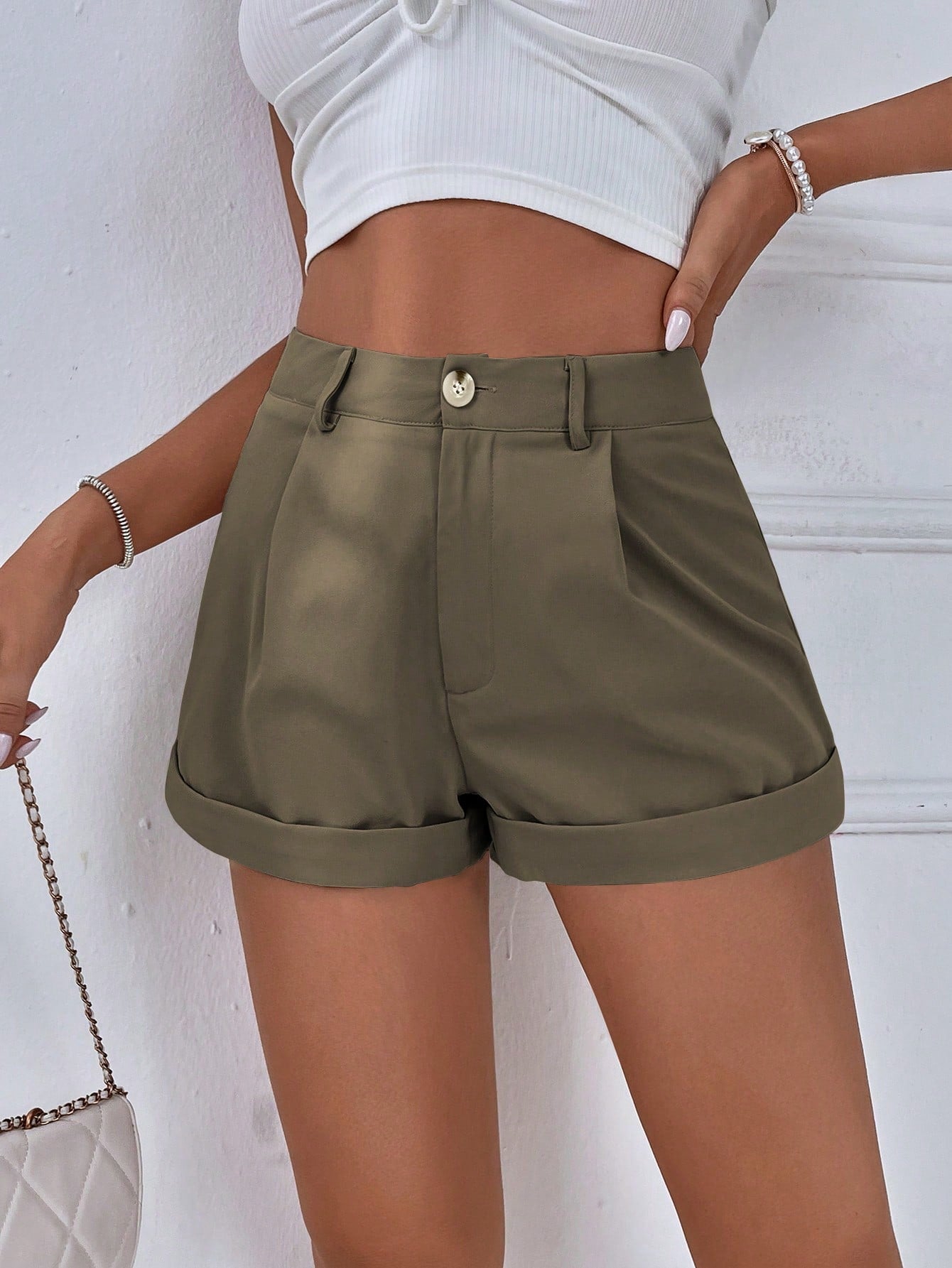 ChicEase Casual Rolled Hem Shorts – Effortless Style for Everyday Wear Black / XS Black / S Black / M Black / XS-Black / S-Black / M-Black / L-White / XS-White / S-White / M-White / L-White / XL-White / XXL-Apricot / XS-Apricot / S-Apricot / M-Apricot / L-Apricot / XL-Apricot / XXL-Blue / XS-Blue / S-Blue / M-Blue / L-Blue / XL-Blue / XXL-Light Grey / XS-Light Grey / S-Light Grey / M-Light Grey / L-Light Grey / XL-Light Grey / XXL-Brown / XS-Brown / S-Brown / M-Brown / L-Brown / XL-Brown / XXL-